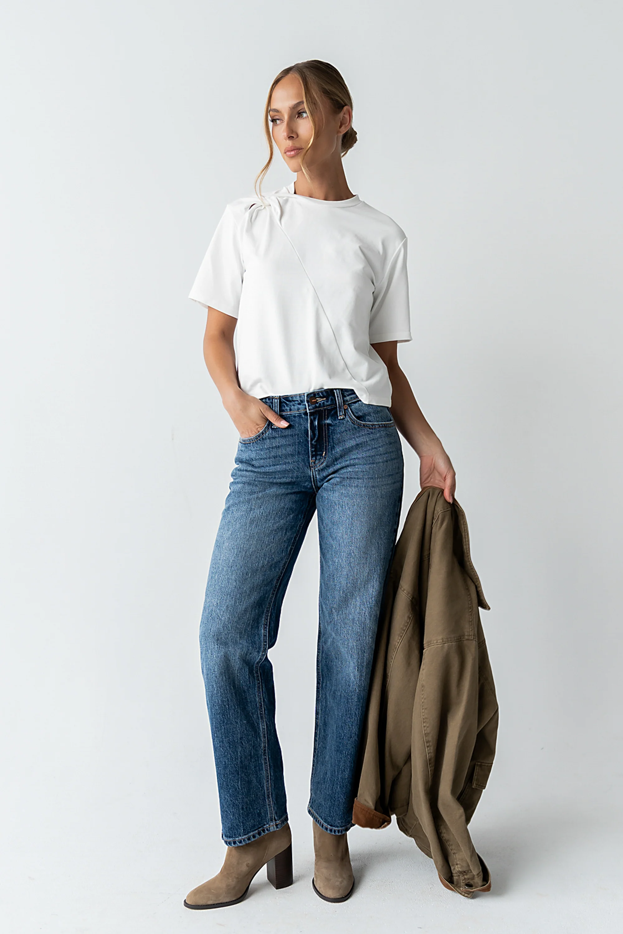 Buckley Knot Top in White - FINAL SALE - Image 6