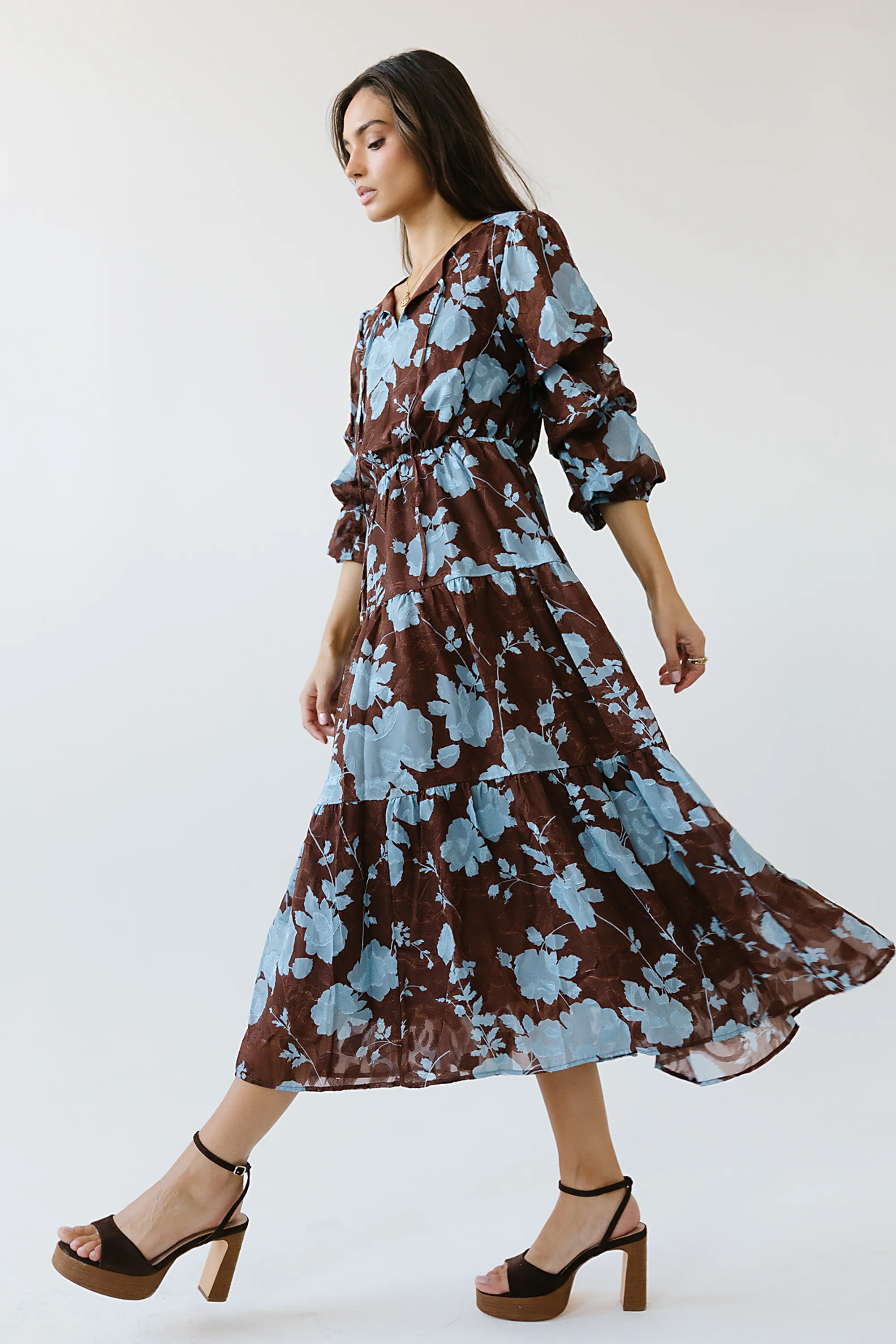 Cache Floral Midi Dress - FINAL SALE - Image 4