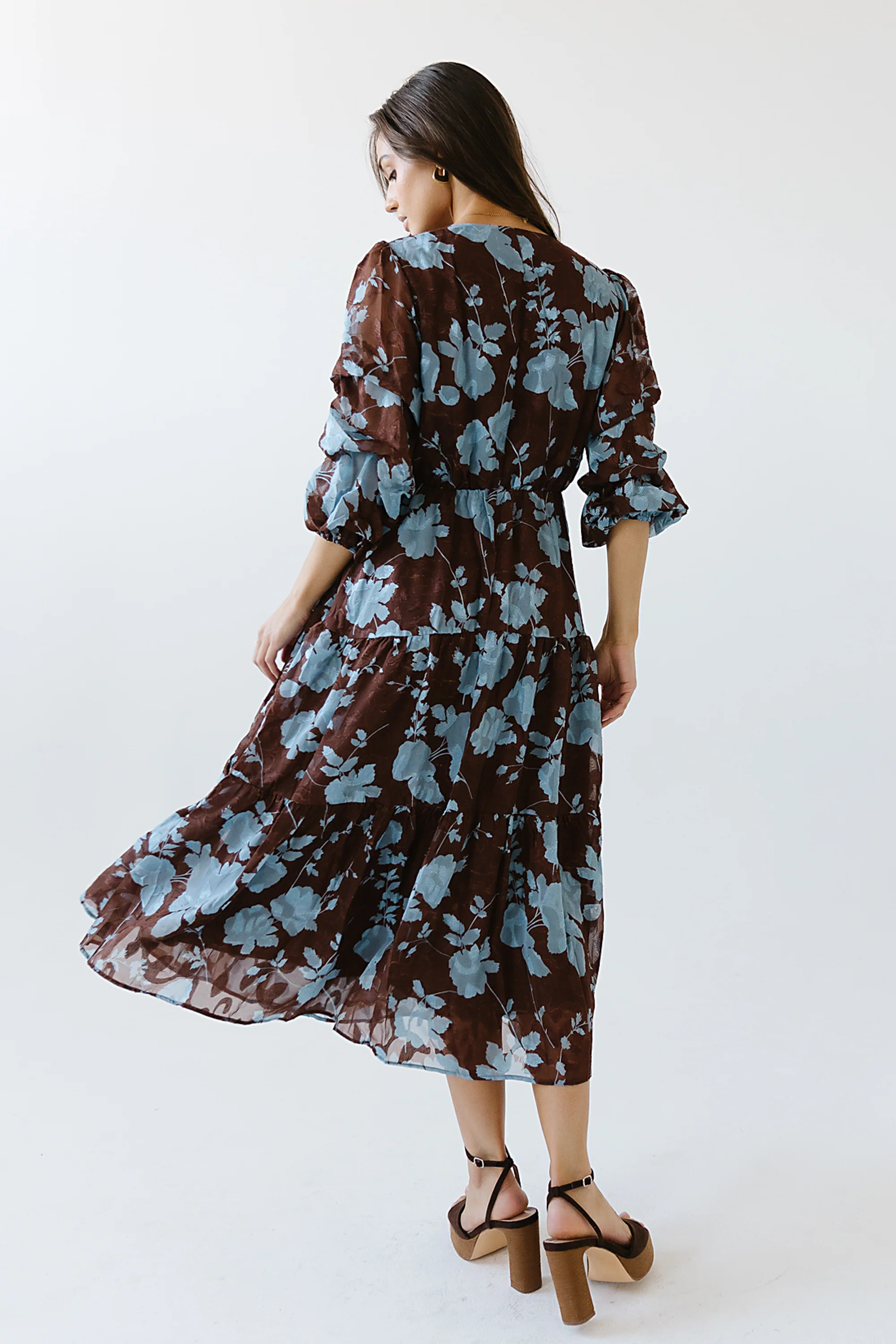 Cache Floral Midi Dress - FINAL SALE - Image 5