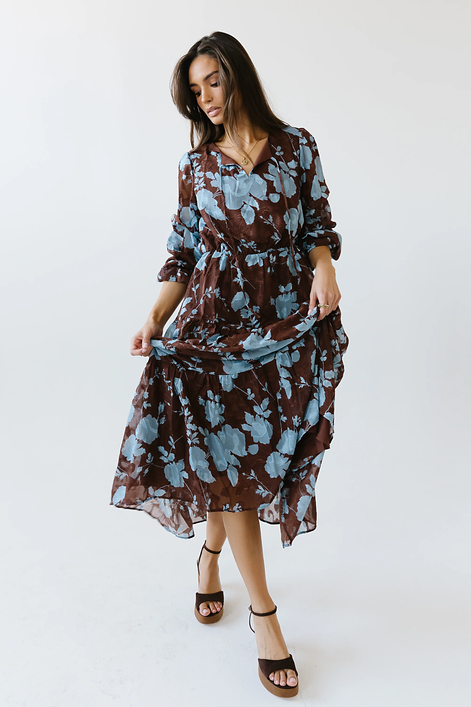 Cache Floral Midi Dress - FINAL SALE - Image 7