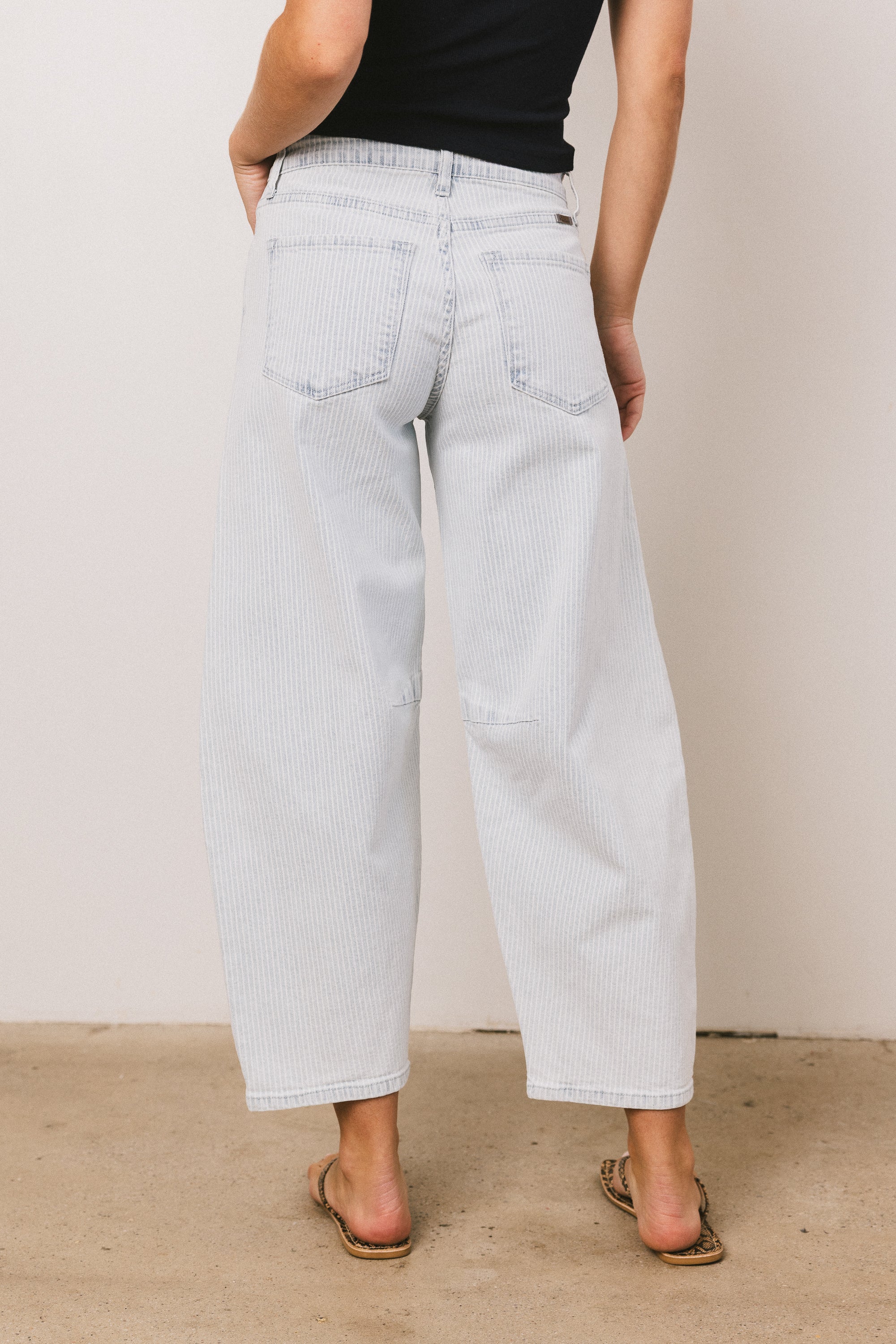 Cade Striped Barrel Jeans - FINAL SALE - Image 7