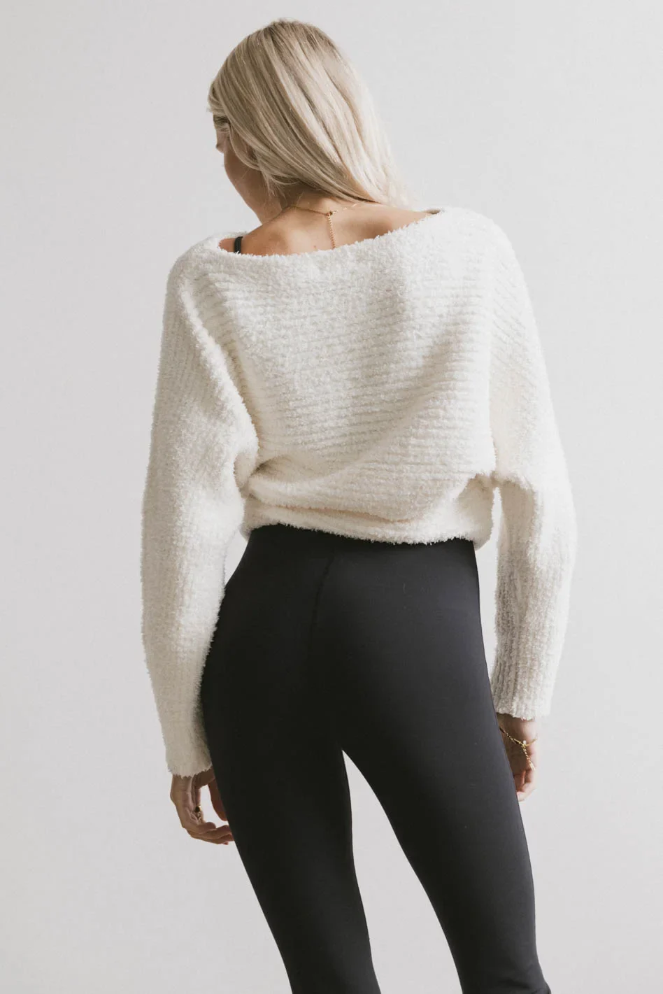 Calia Knit Sweater in Cream - FINAL SALE - Image 2