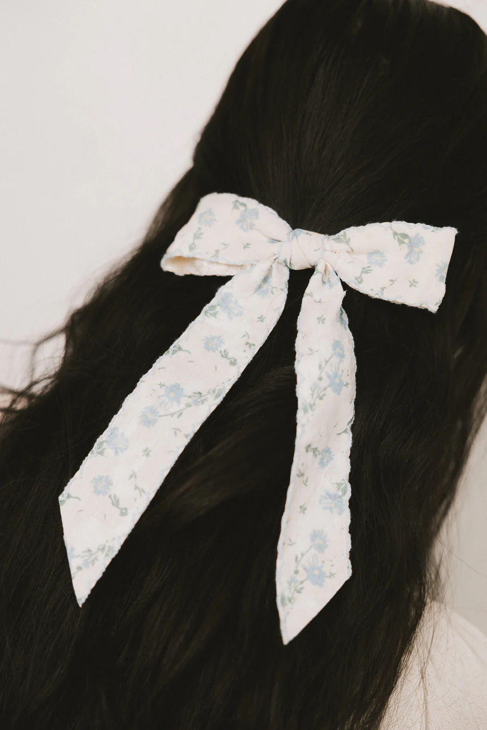 Callan Floral Bow in Blue - FINAL SALE - Image 3