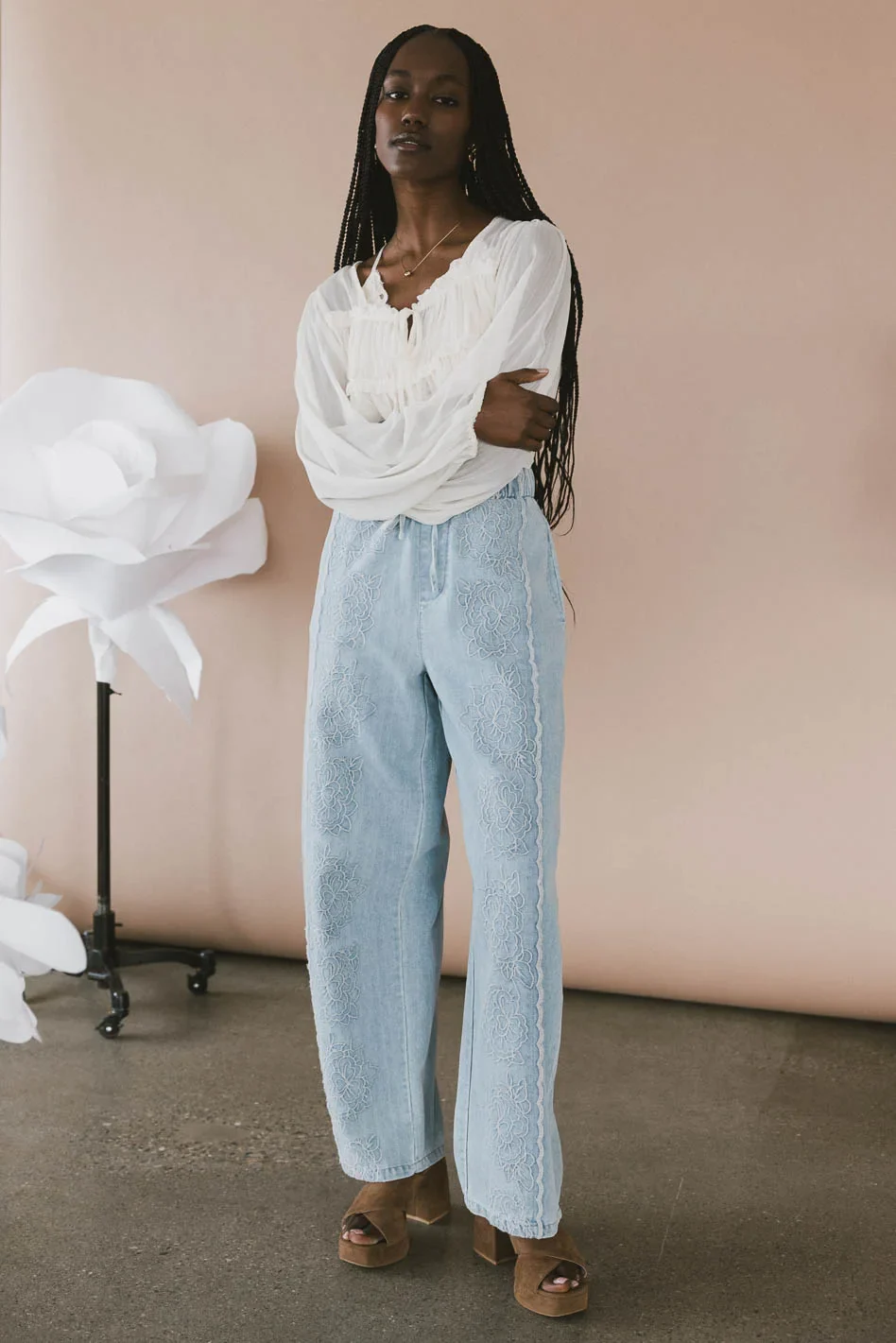 Callie Denim Pants - FINAL SALE - Image 2