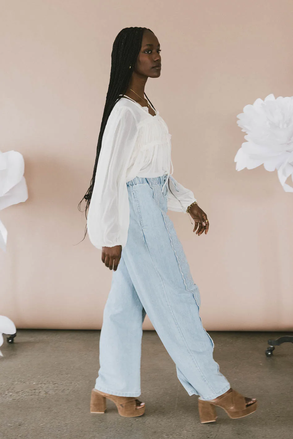 Callie Denim Pants - FINAL SALE - Image 4