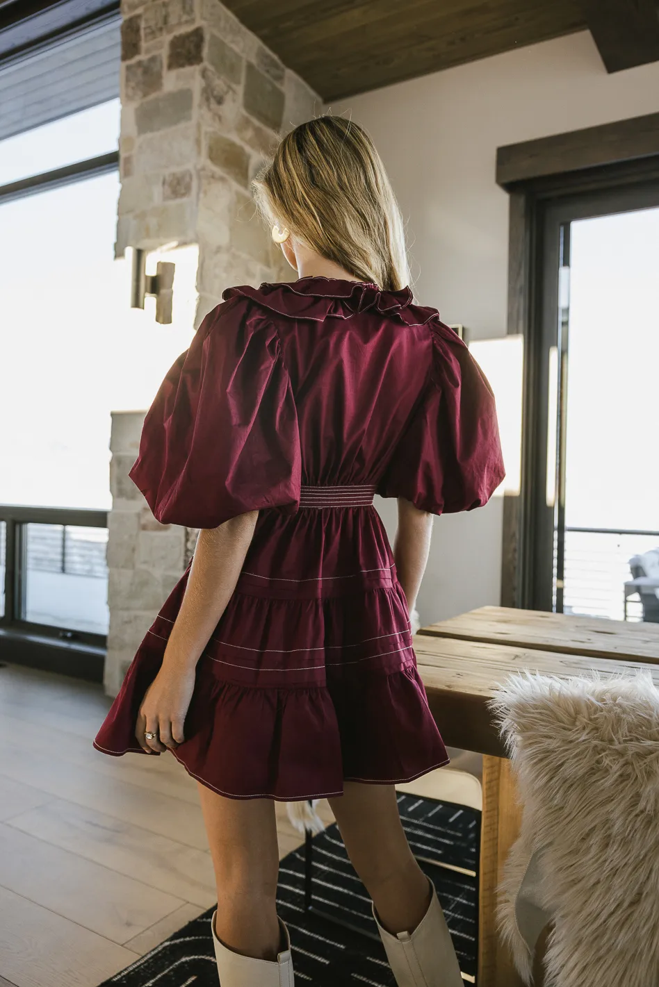 Callie Mini Wrap Dress - FINAL SALE - Image 4