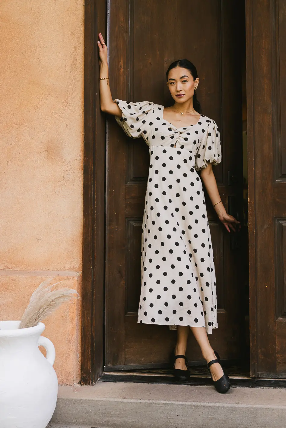 Calliope Twisted Midi Dress - FINAL SALE - Image 3