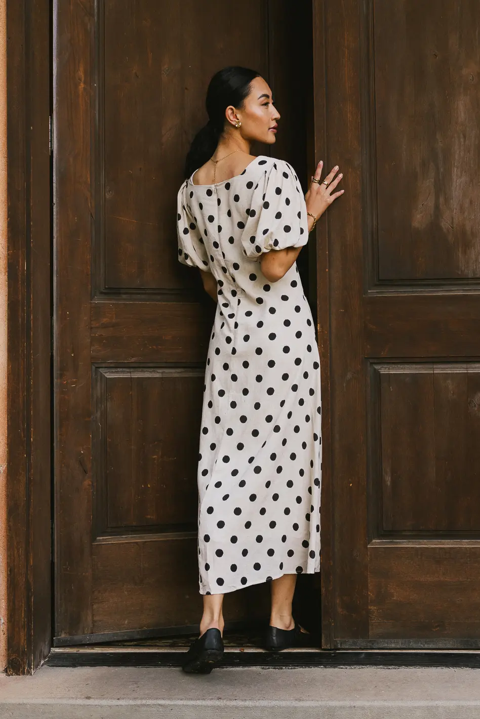 Calliope Twisted Midi Dress - FINAL SALE - Image 4