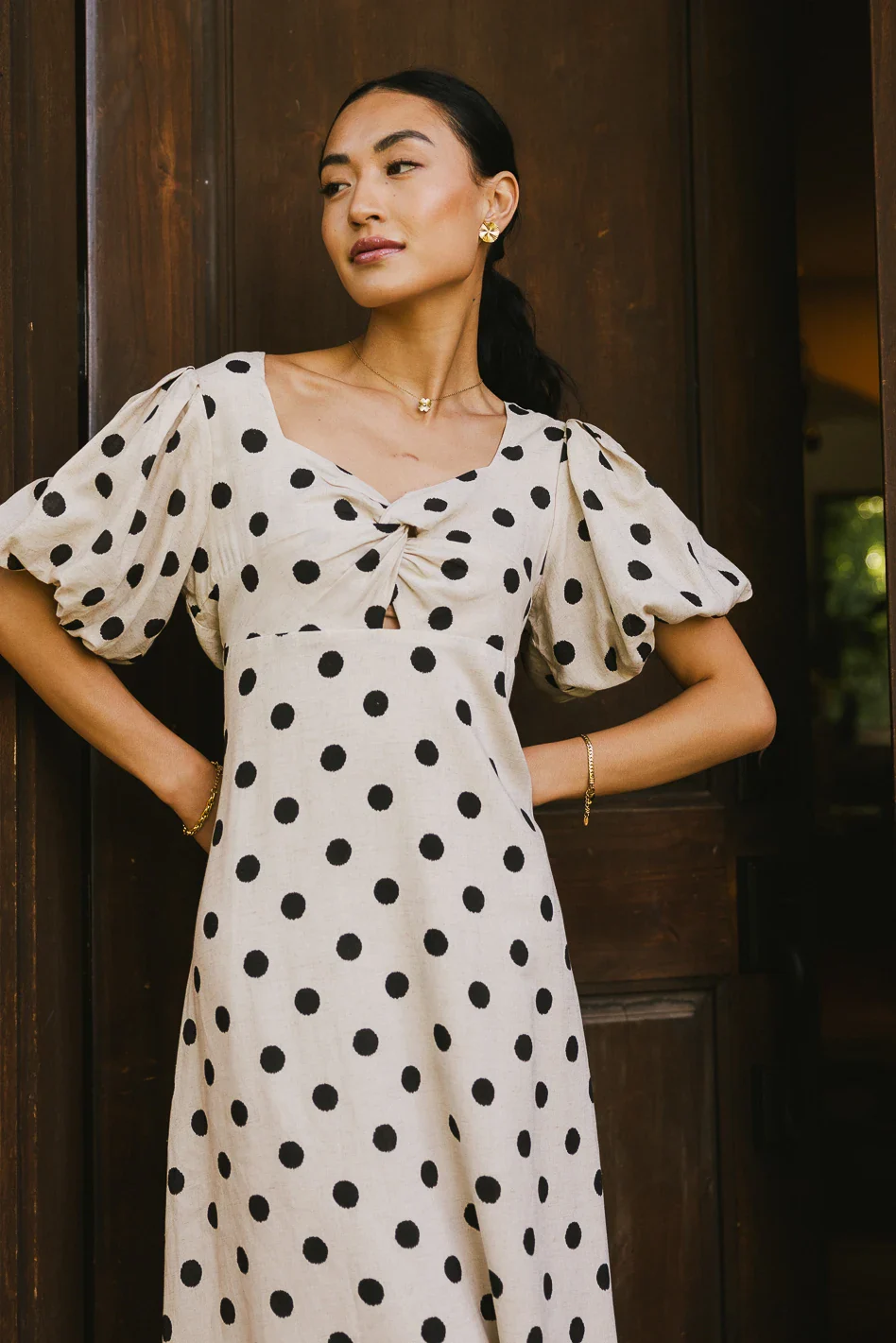 Calliope Twisted Midi Dress - FINAL SALE - Image 5