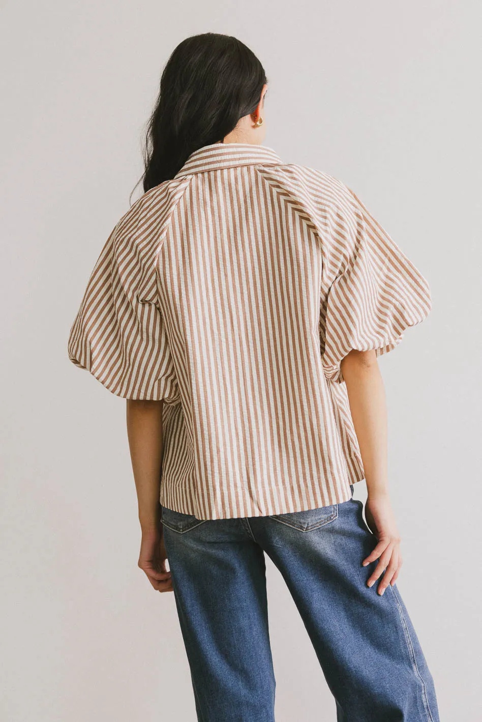 Callum Button Up in Mocha - FINAL SALE - Image 4