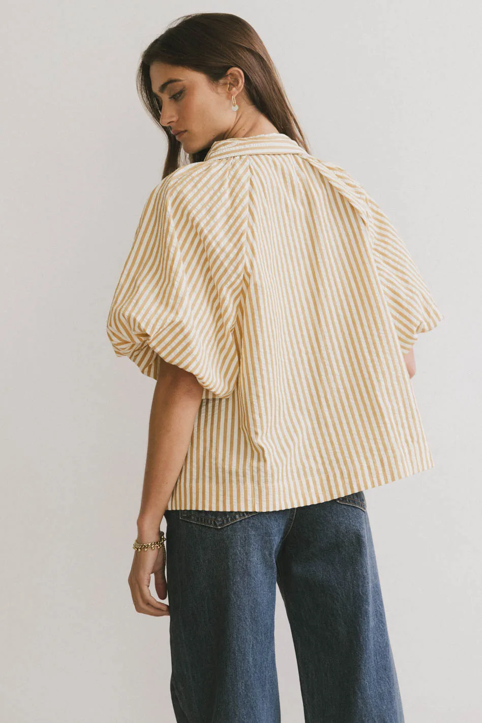 Callum Button Up in Mustard - FINAL SALE - Image 3