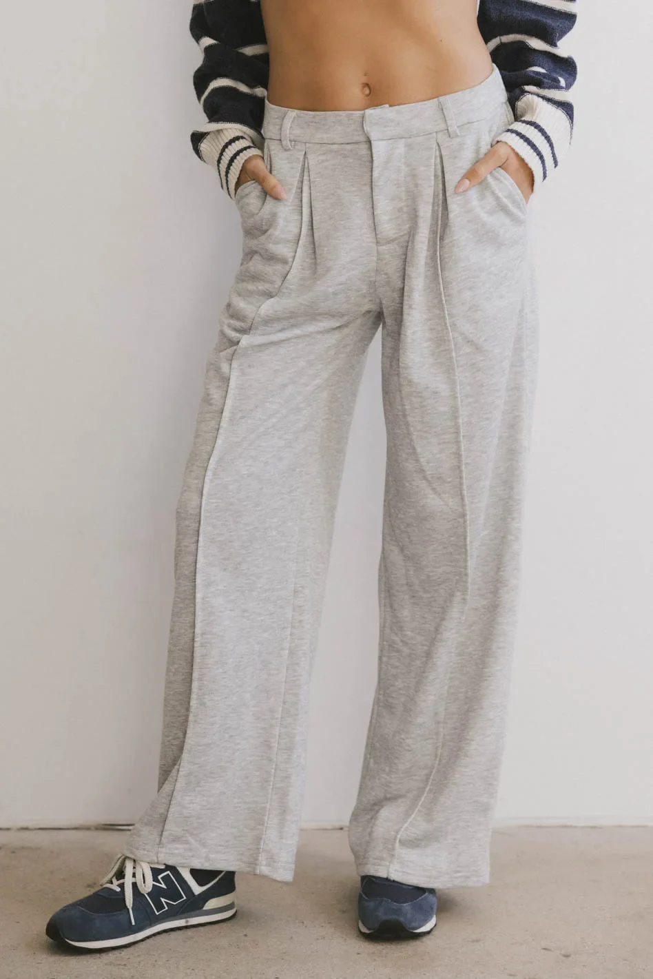 Cami French Terry Trouser in Grey - FINAL SALE - Image 4