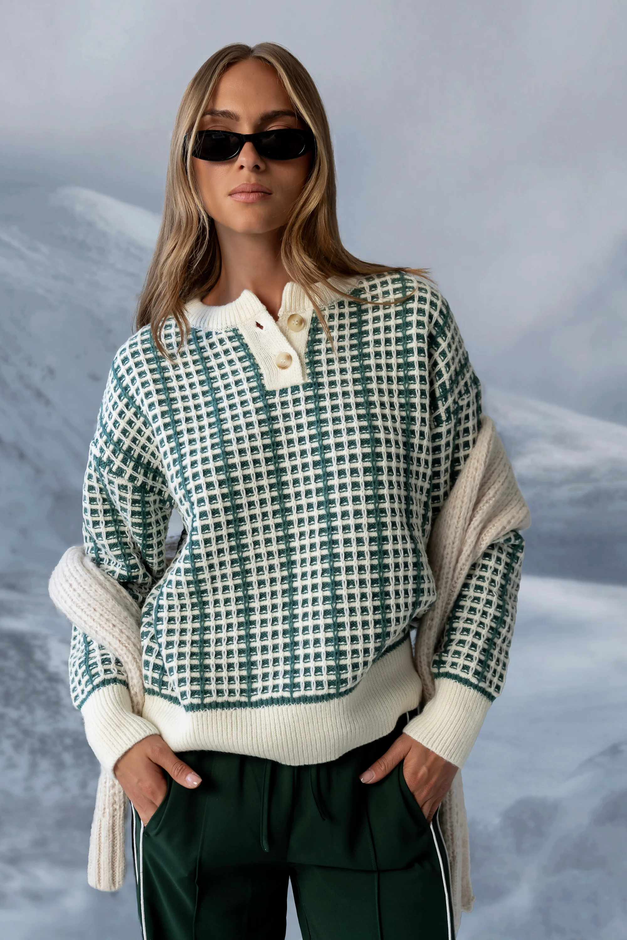 Camile Oversized Knit Sweater - FINAL SALE - Image 3