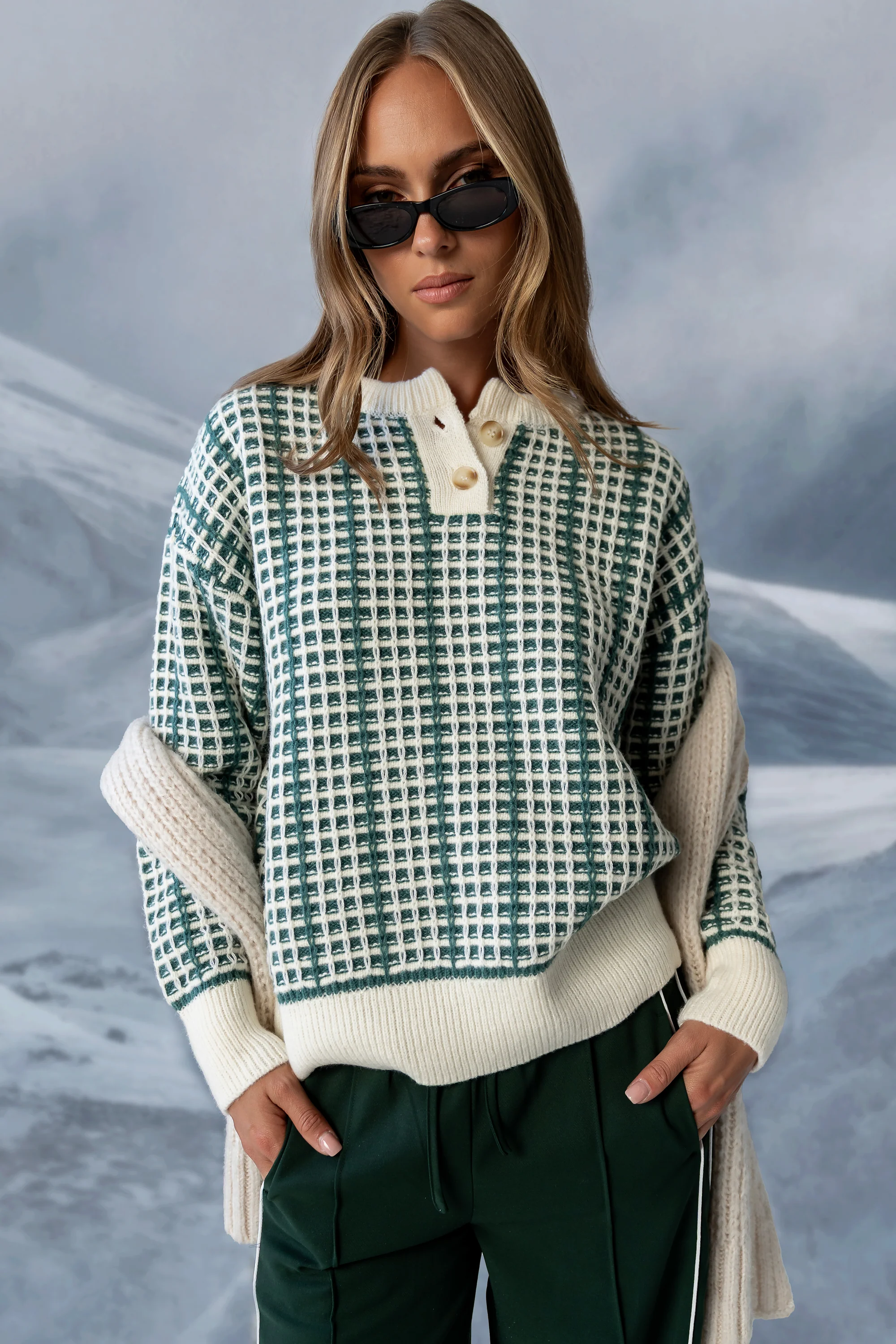 Camile Oversized Knit Sweater - FINAL SALE - Image 4