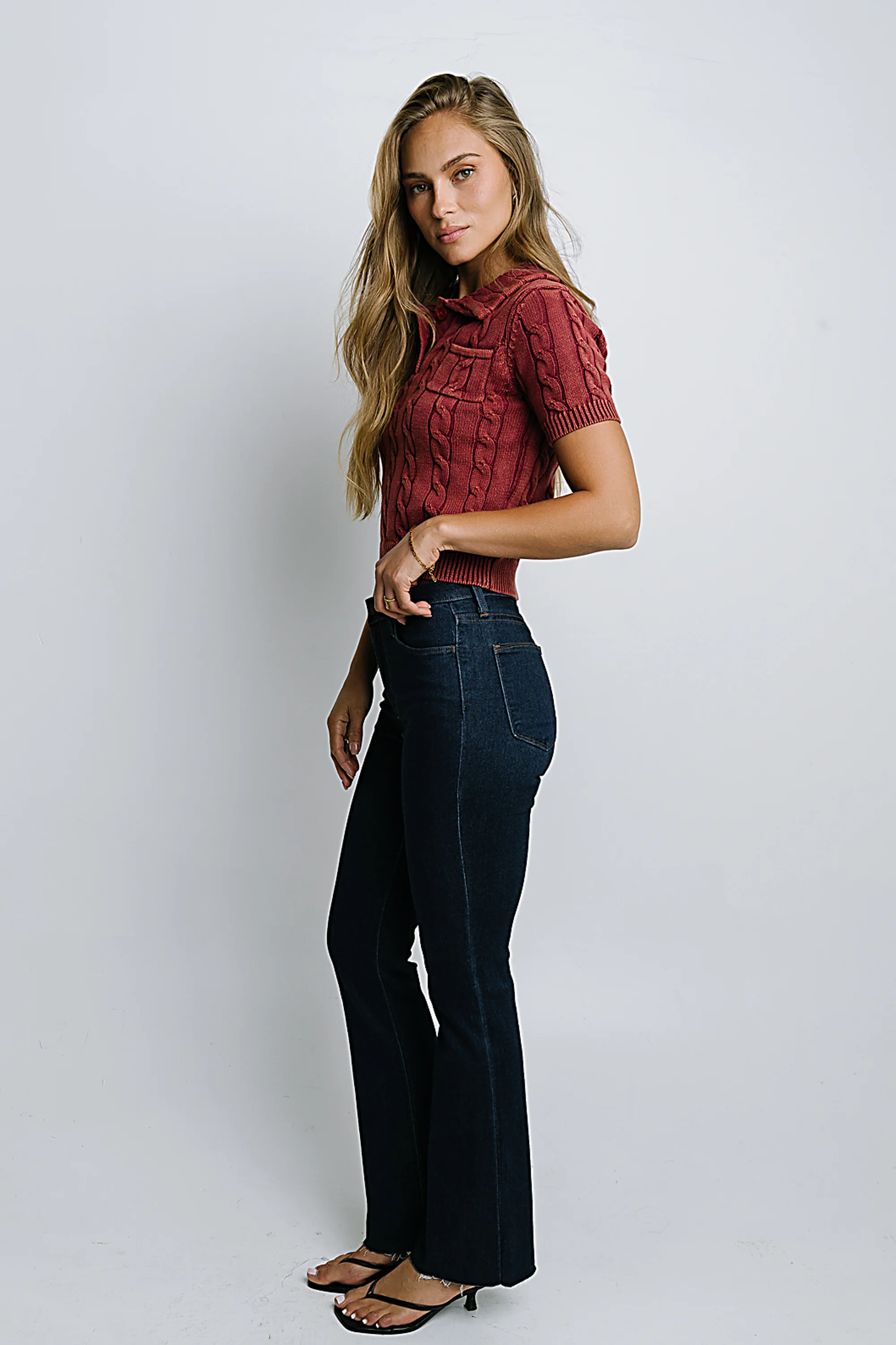 Camiraro Cropped Bootcut Jeans - FINAL SALE - Image 3