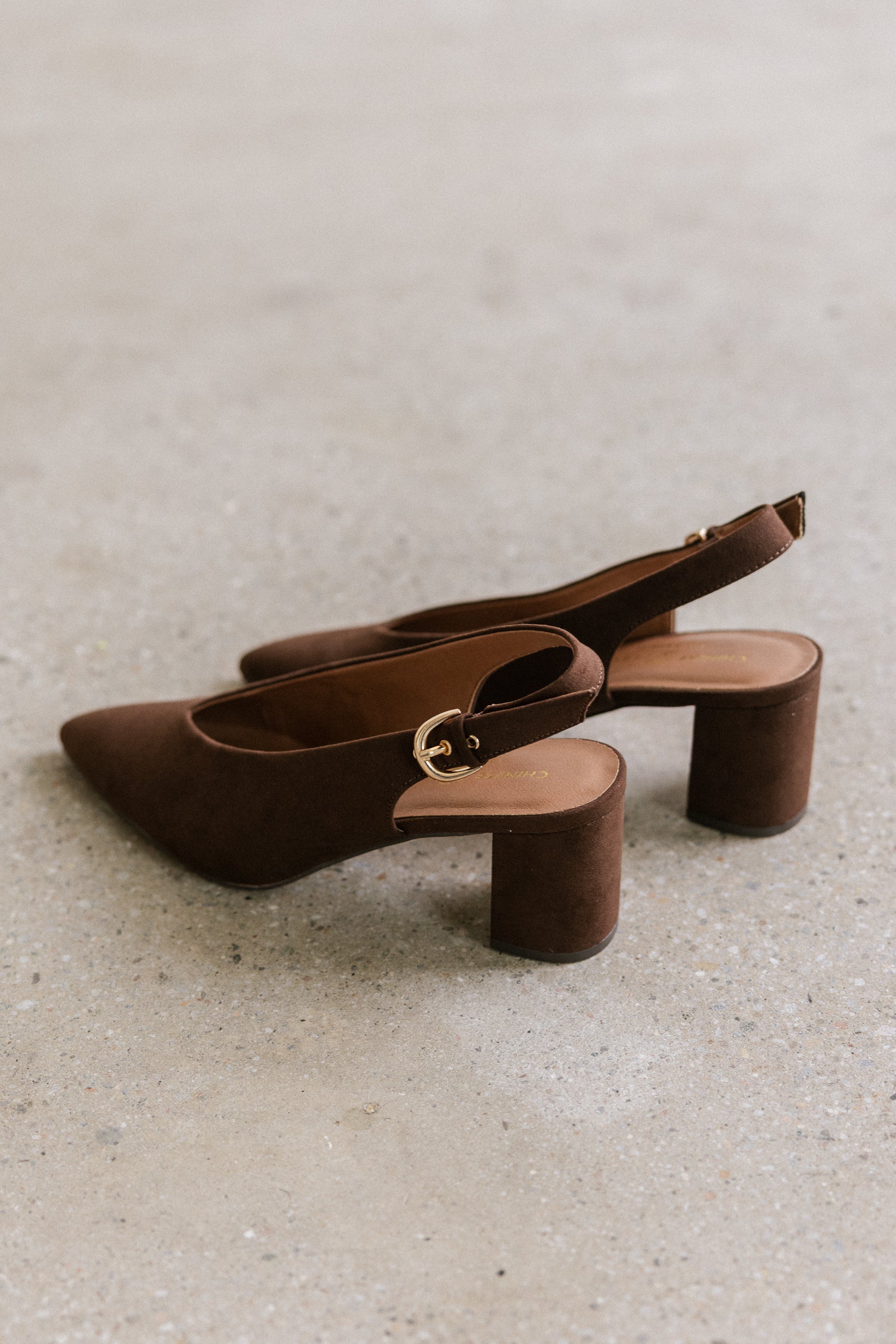 Candice Slingback Heels in Dark Brown - Image 2