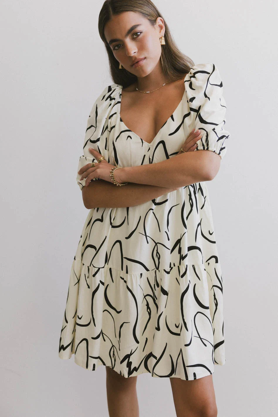 Caplan Abstract Mini Dress - FINAL SALE - Image 4