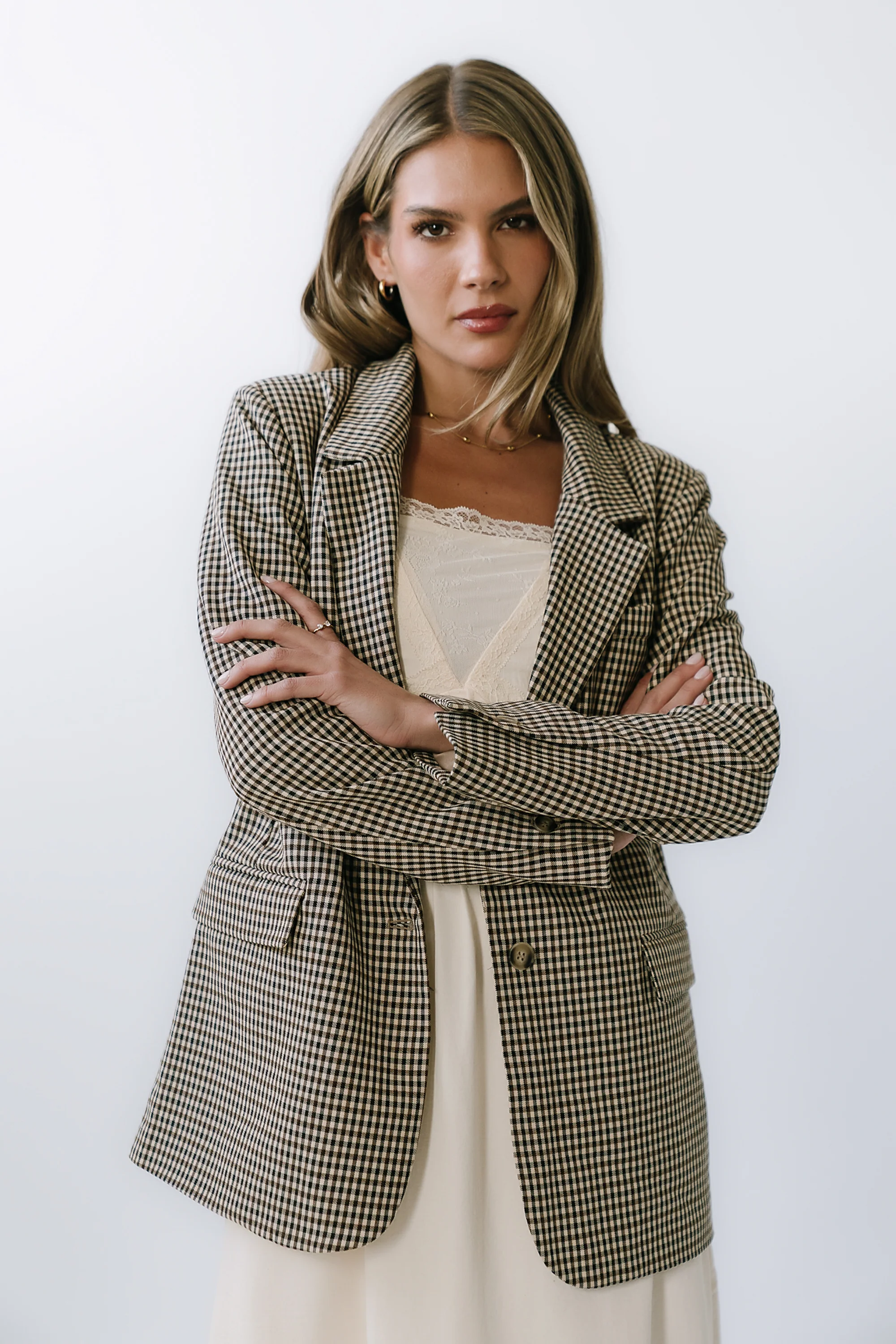 Carie Gingham Blazer - FINAL SALE - Image 3