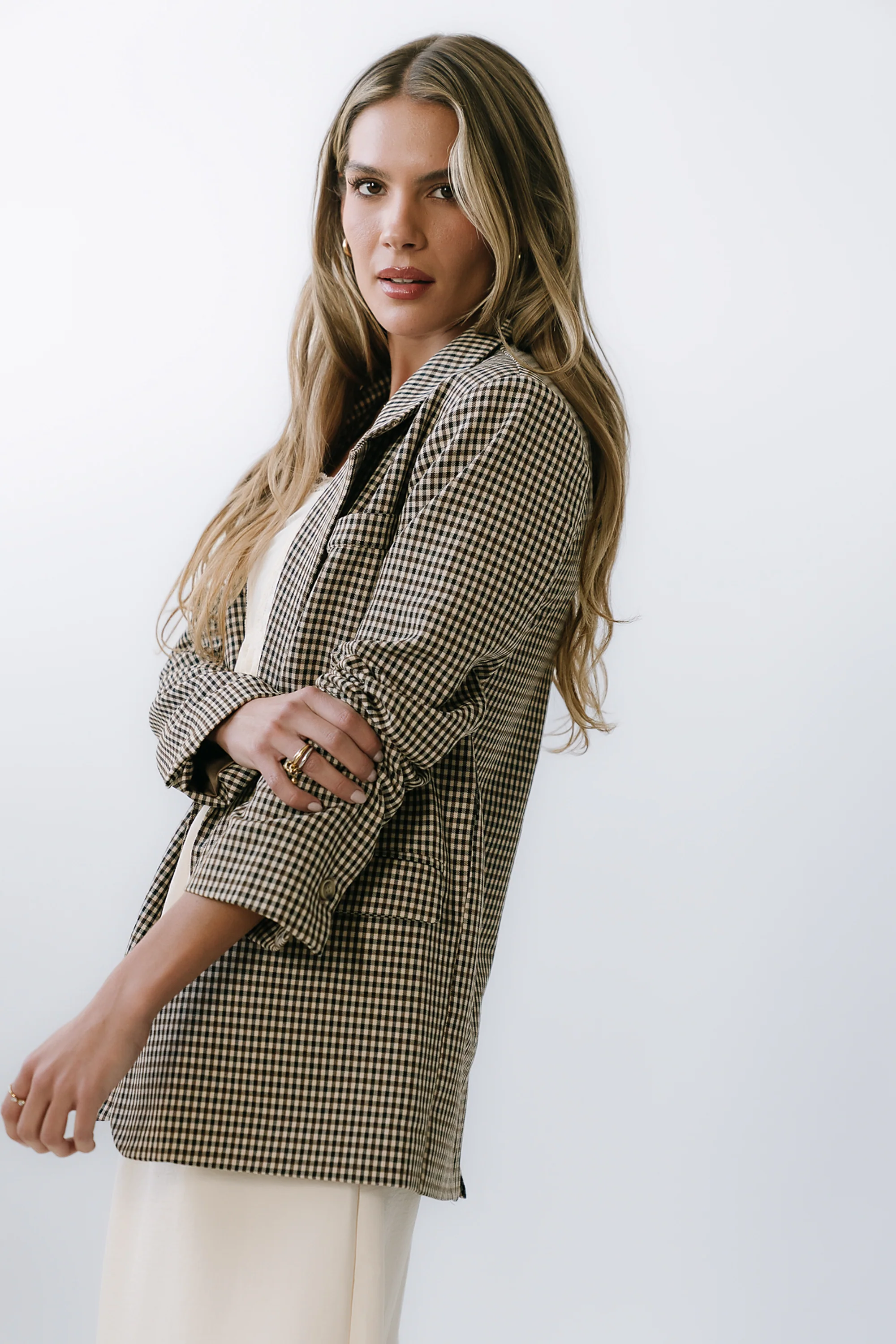 Carie Gingham Blazer - FINAL SALE - Image 5