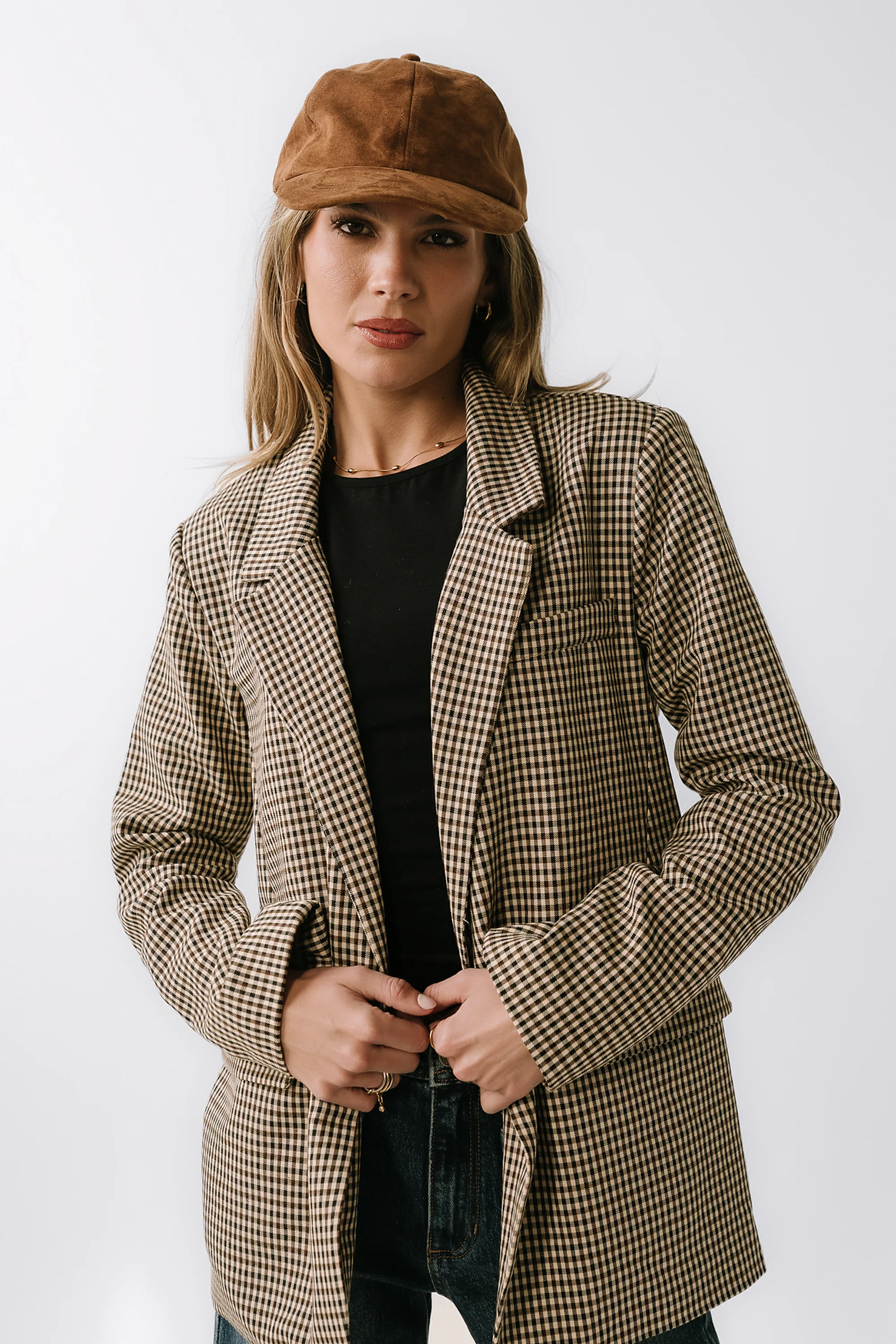 Carie Gingham Blazer - FINAL SALE - Image 8