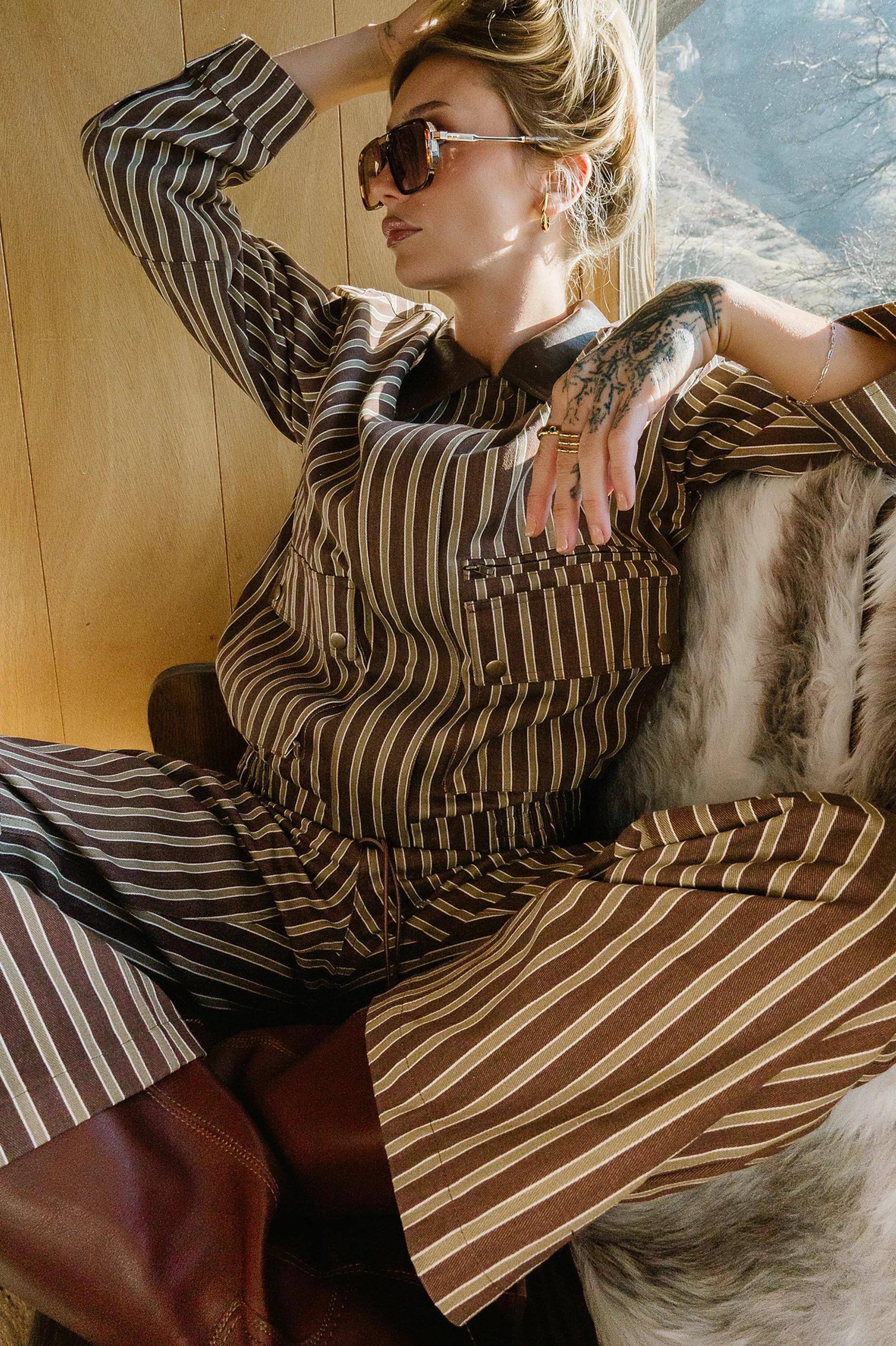 Carla Striped Utility Jacket - FINAL SALE - Image 10