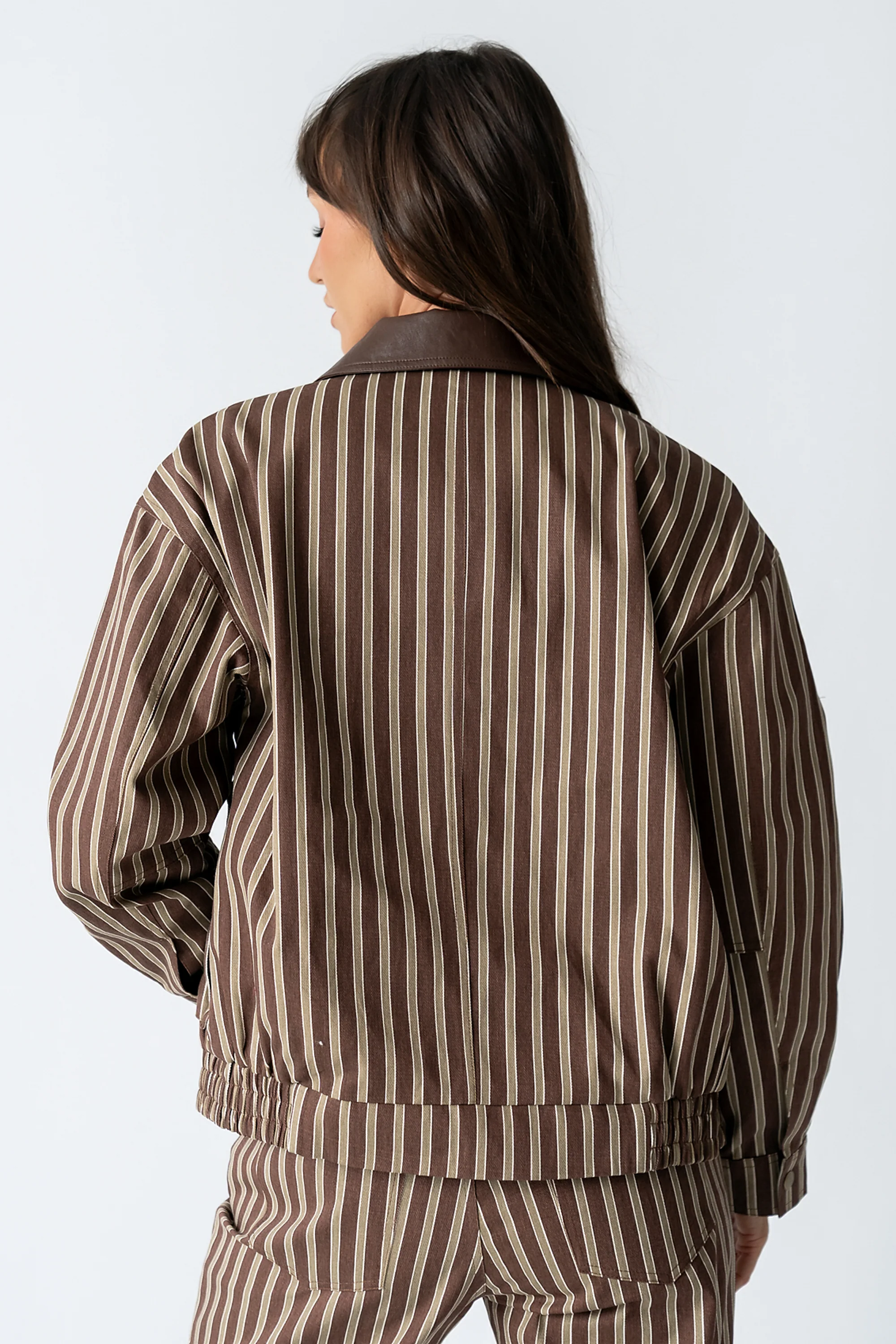 Carla Striped Utility Jacket - FINAL SALE - Image 6