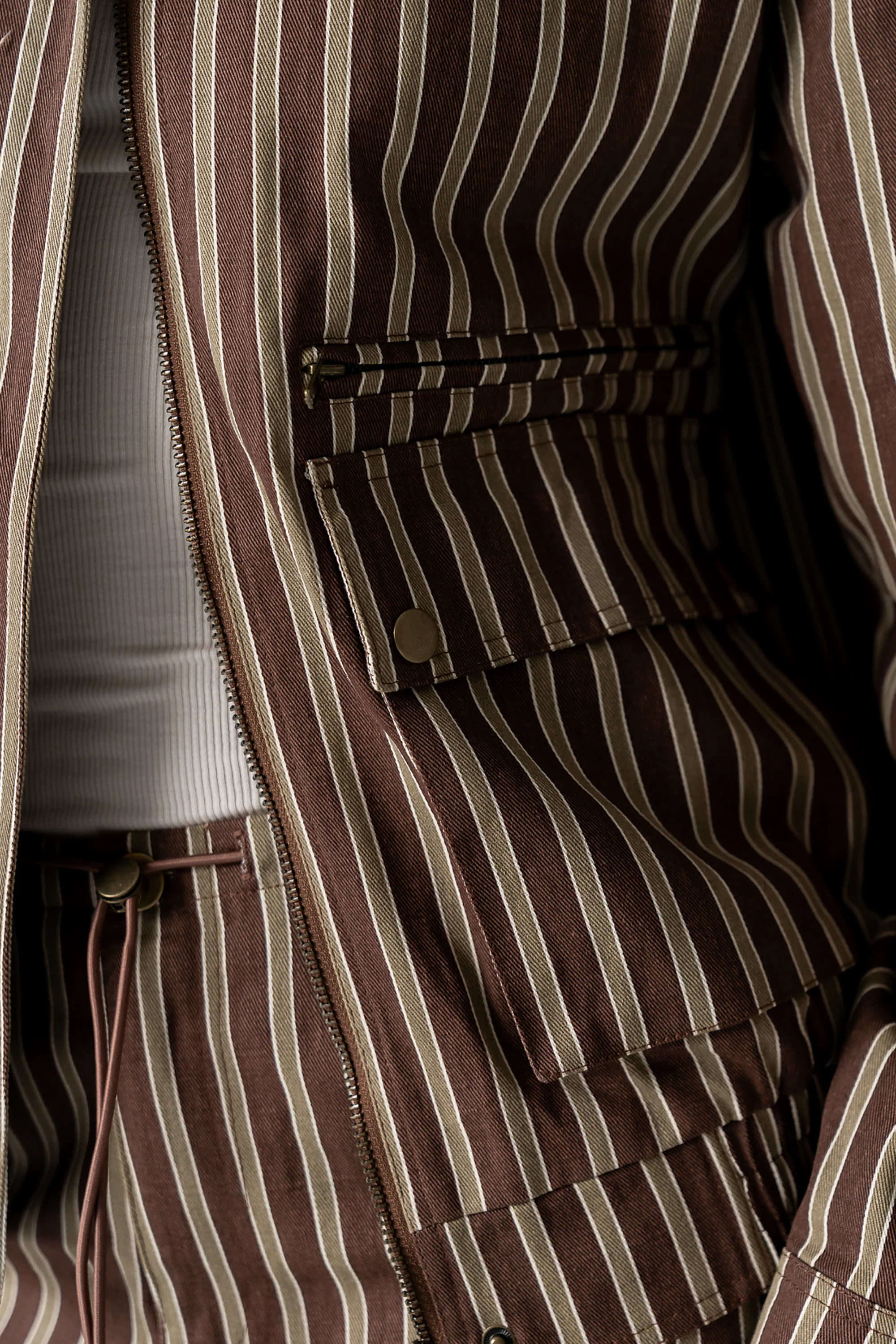 Carla Striped Utility Jacket - FINAL SALE - Image 8
