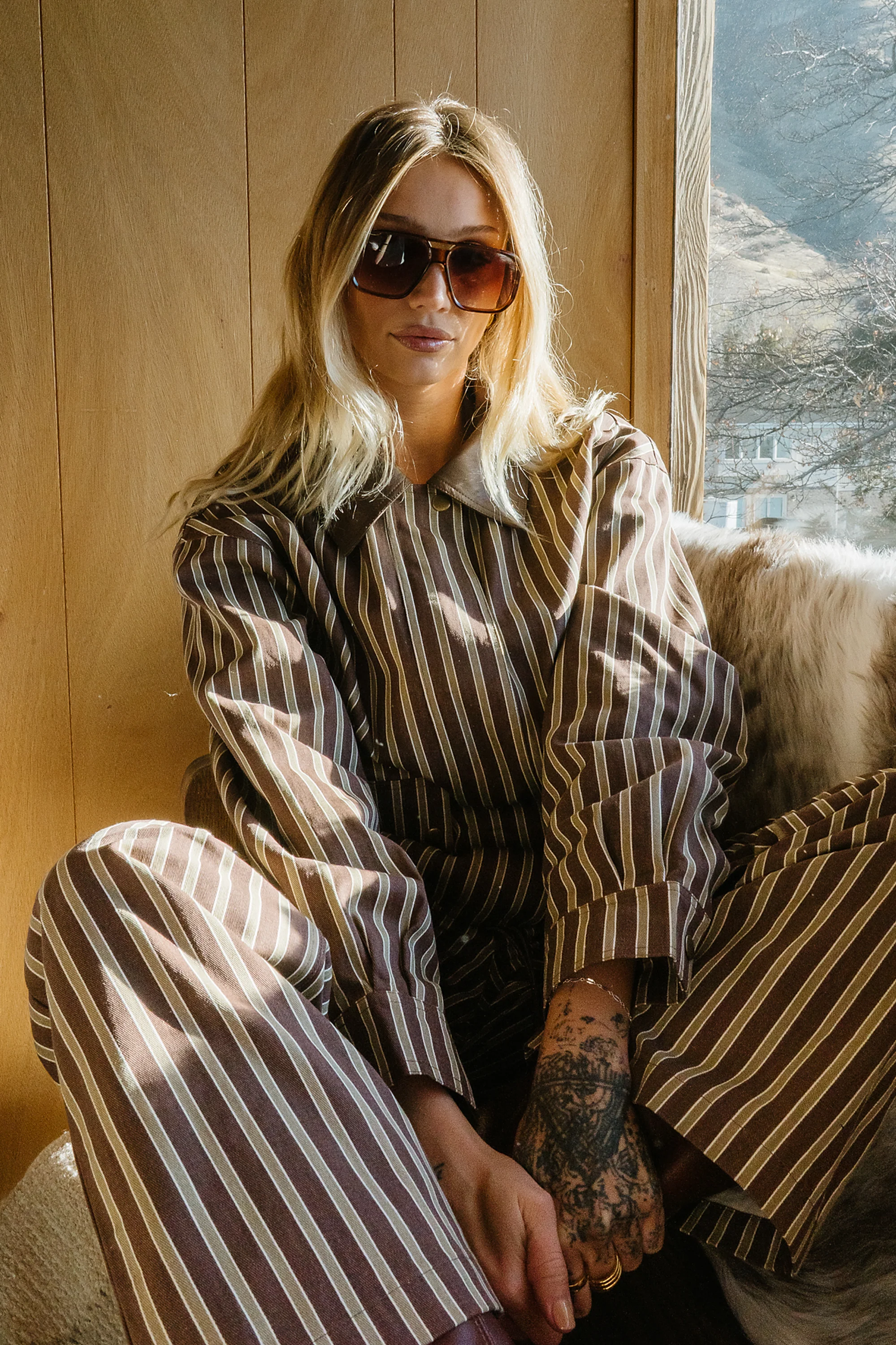 Carla Striped Wide Leg Pants - FINAL SALE - Image 2