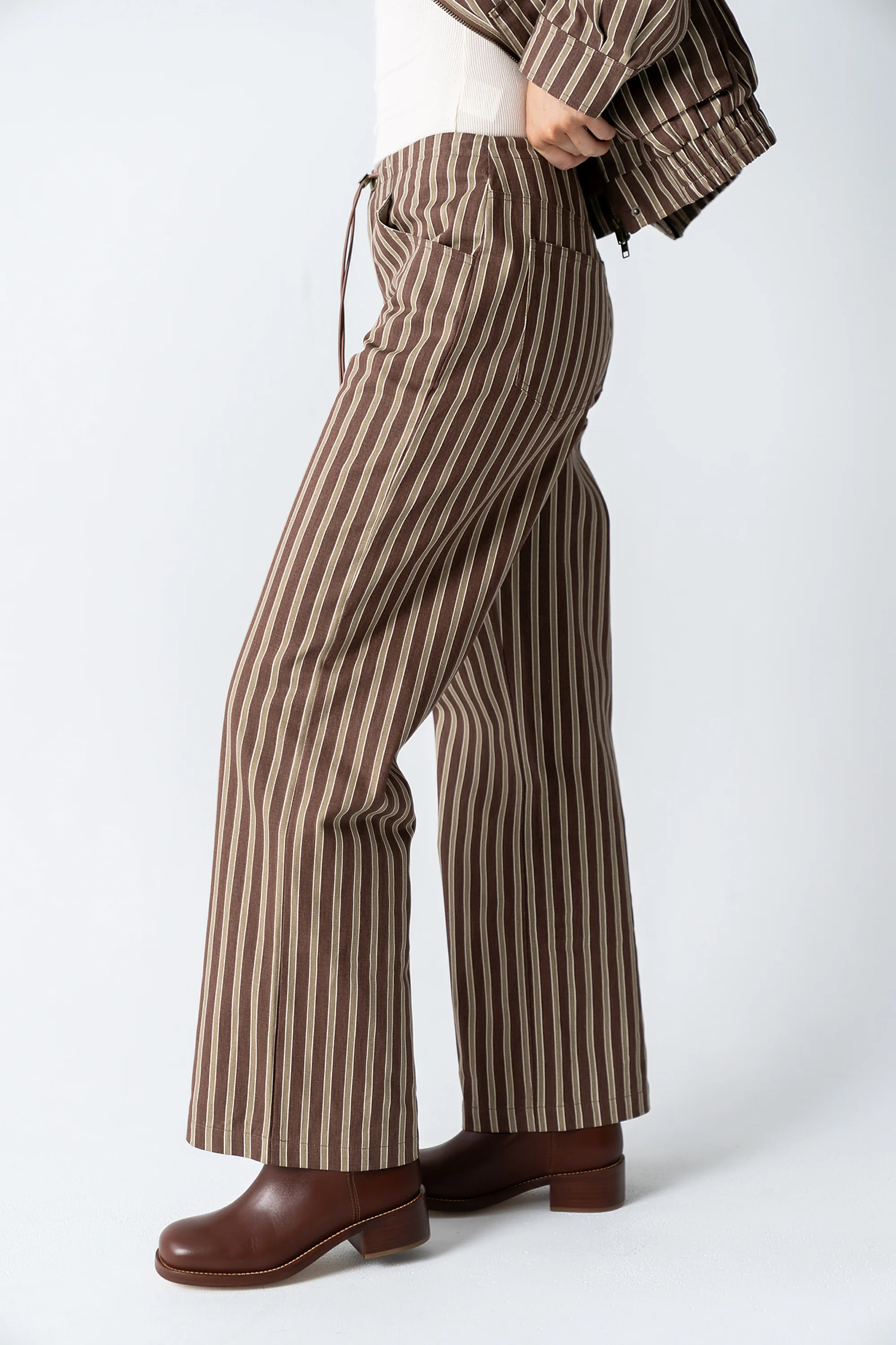 Carla Striped Wide Leg Pants - FINAL SALE - Image 4