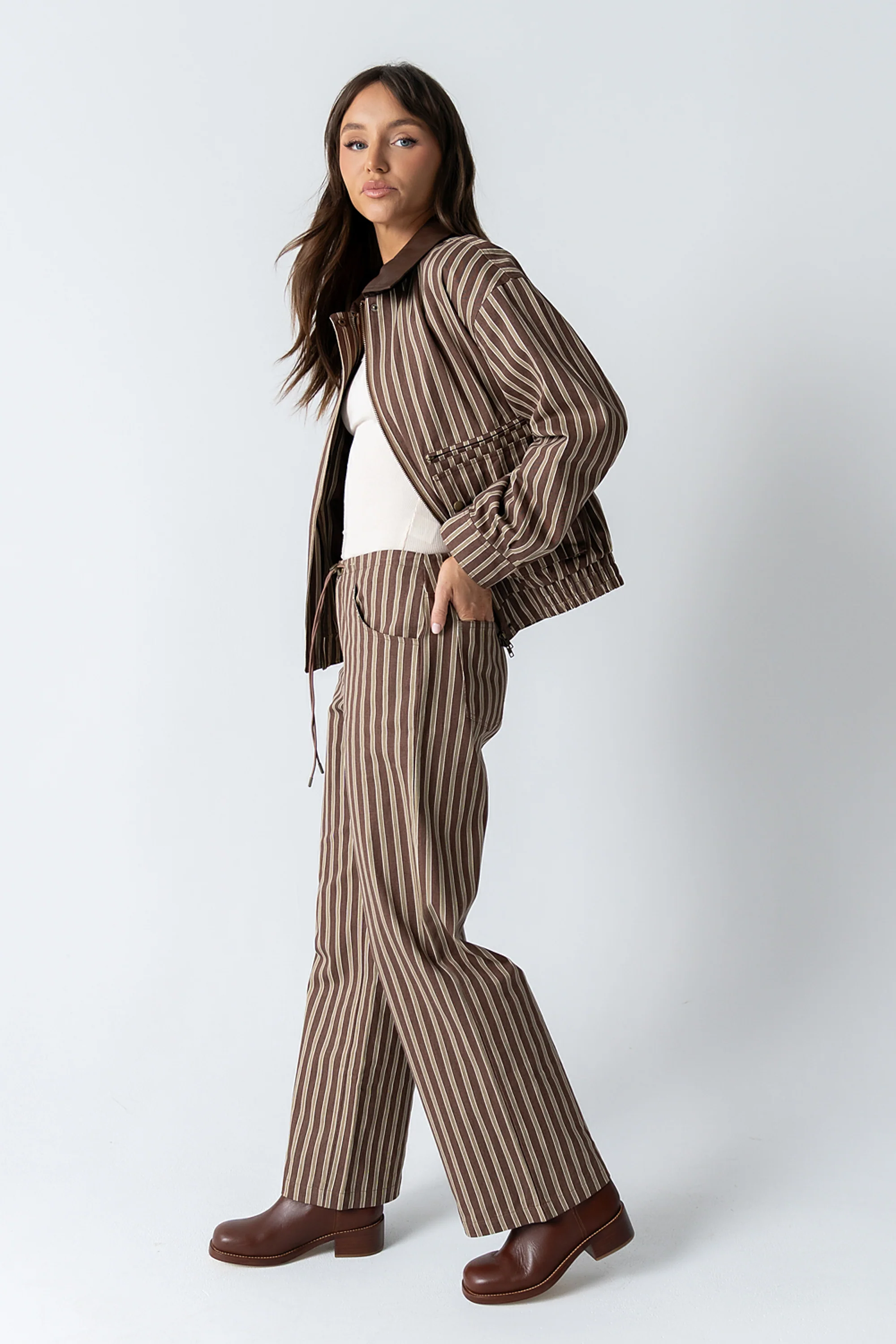 Carla Striped Wide Leg Pants - FINAL SALE - Image 7