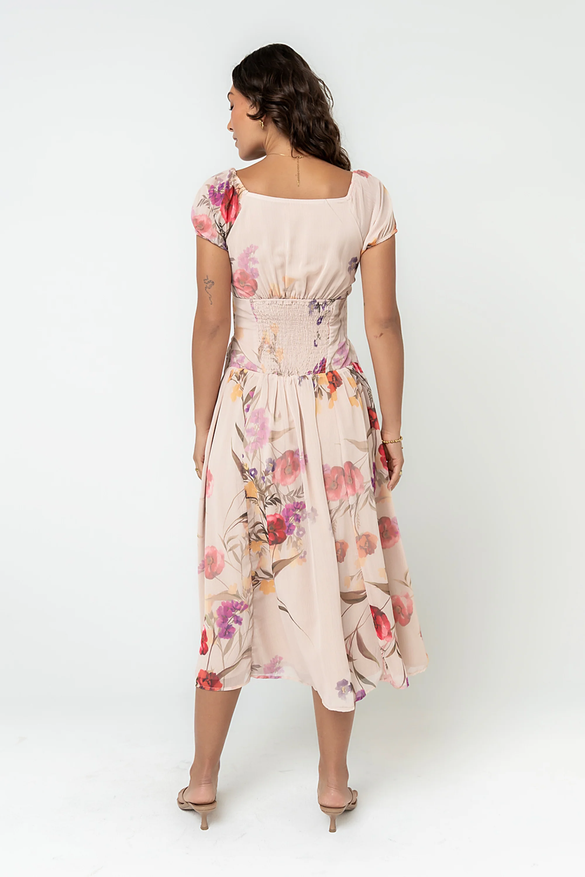 Carly Floral Midi Dress - Image 6