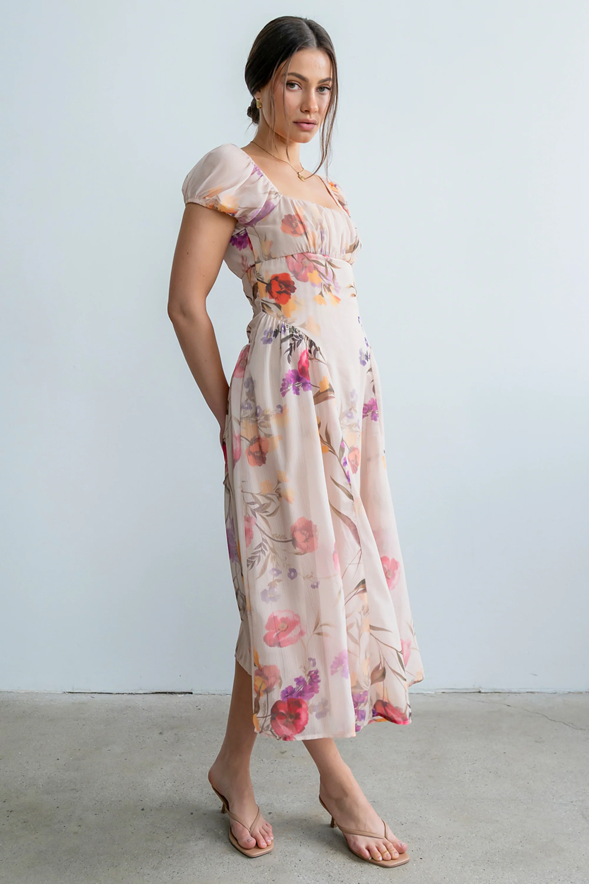 Carly Floral Midi Dress - Image 9