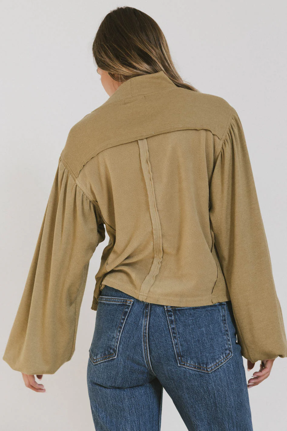 Carsyn Sweater in Khaki - FINAL SALE - Image 2