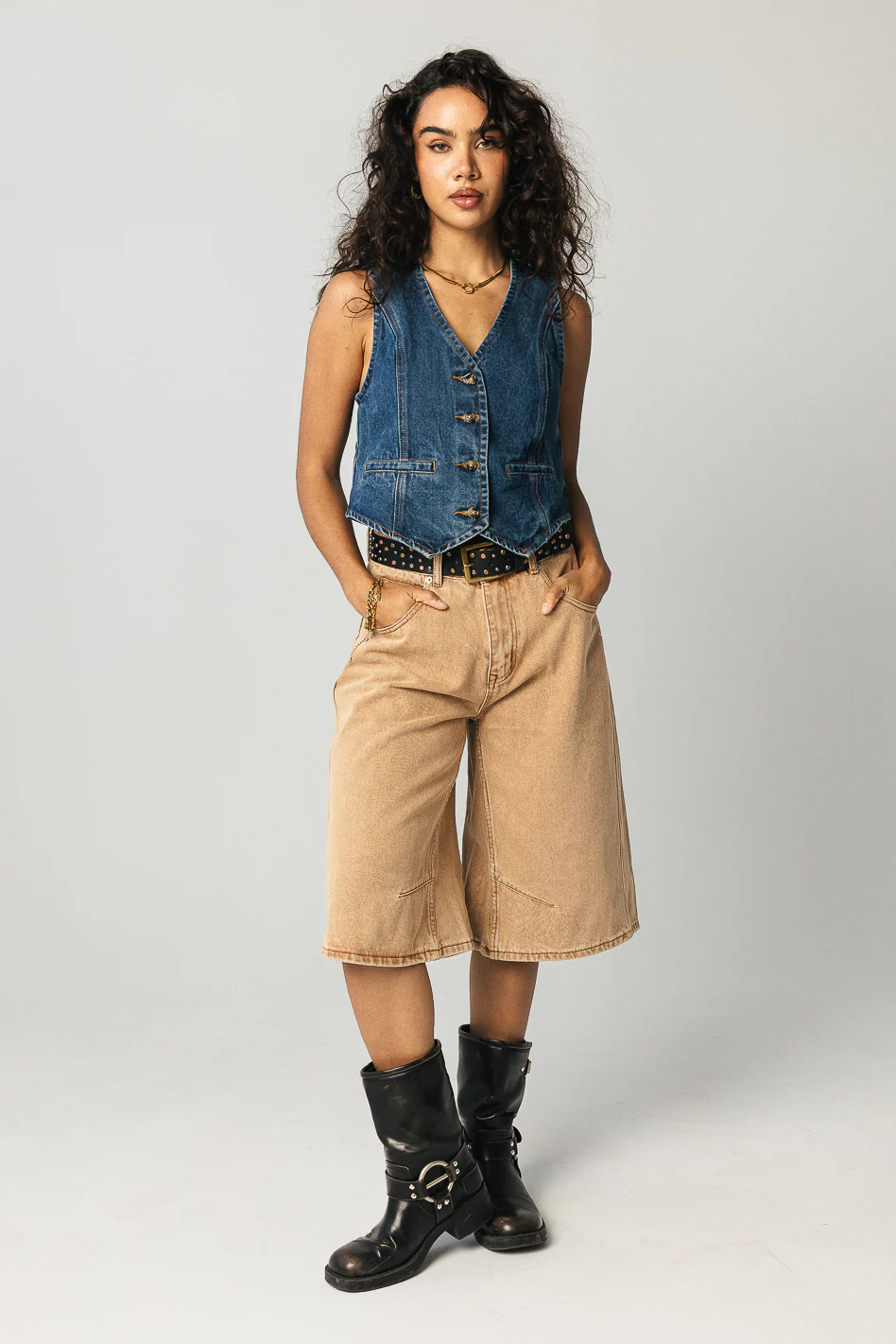 Casper Denim Vest - FINAL SALE - Image 2