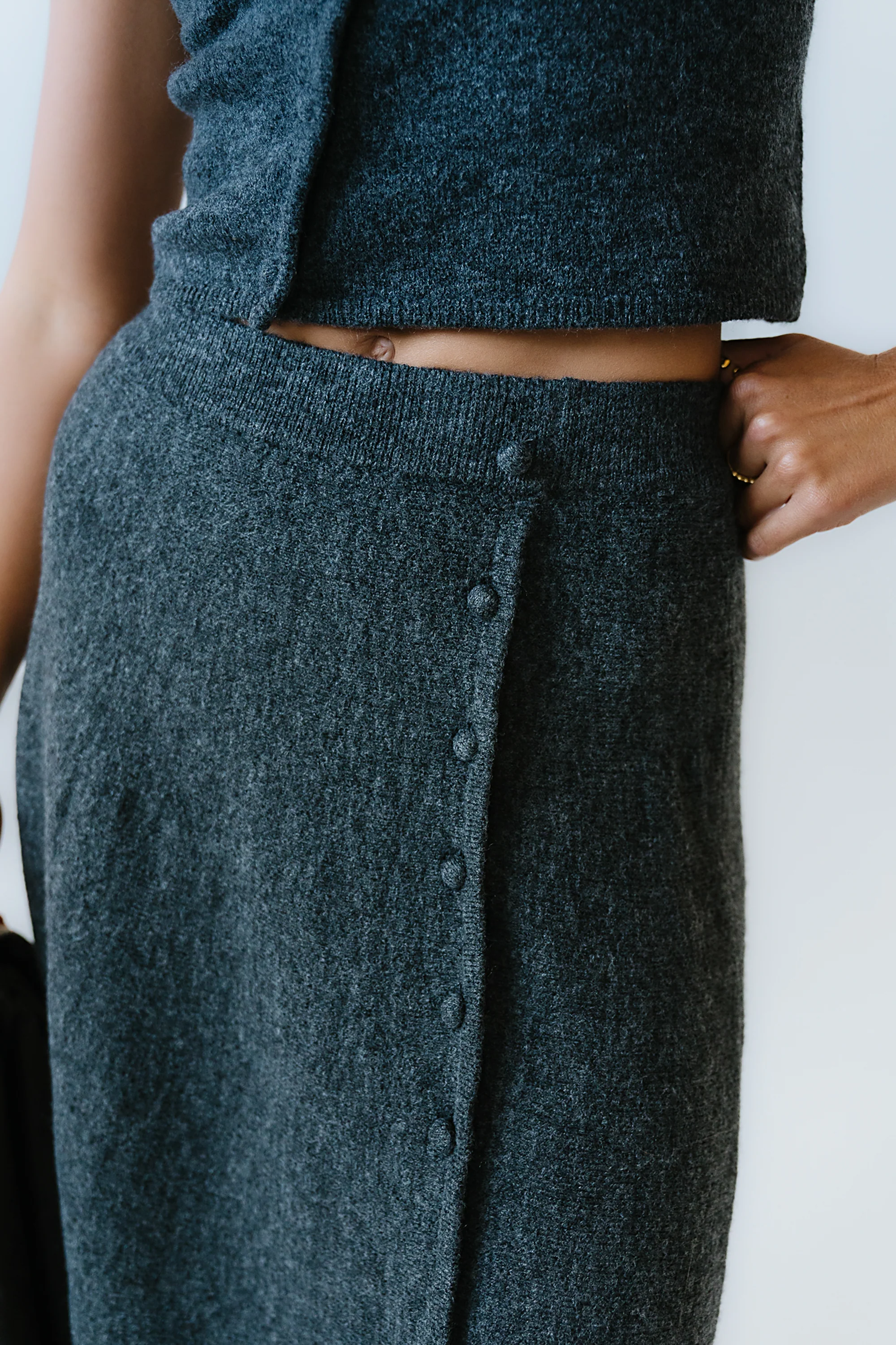 Cassie Asymmetrical Midi Skirt - FINAL SALE - Image 3