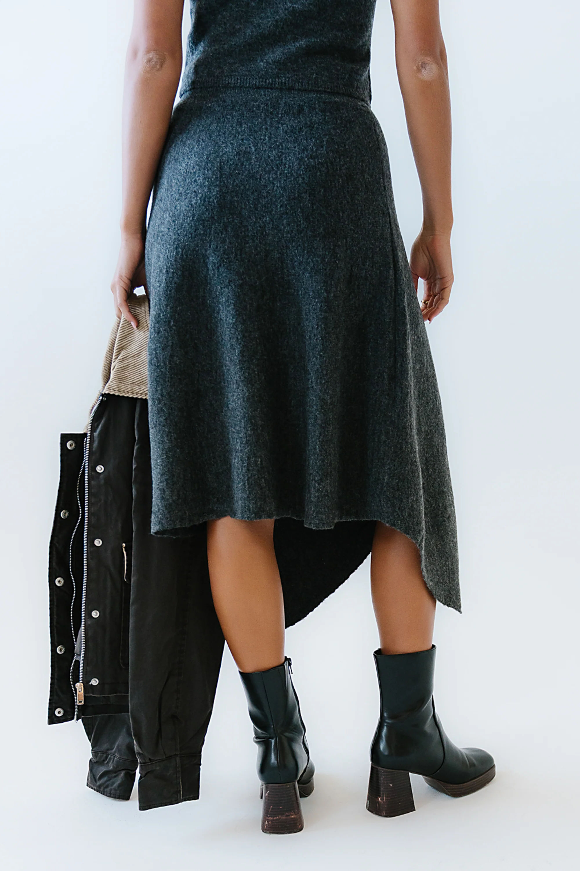 Cassie Asymmetrical Midi Skirt - FINAL SALE - Image 4