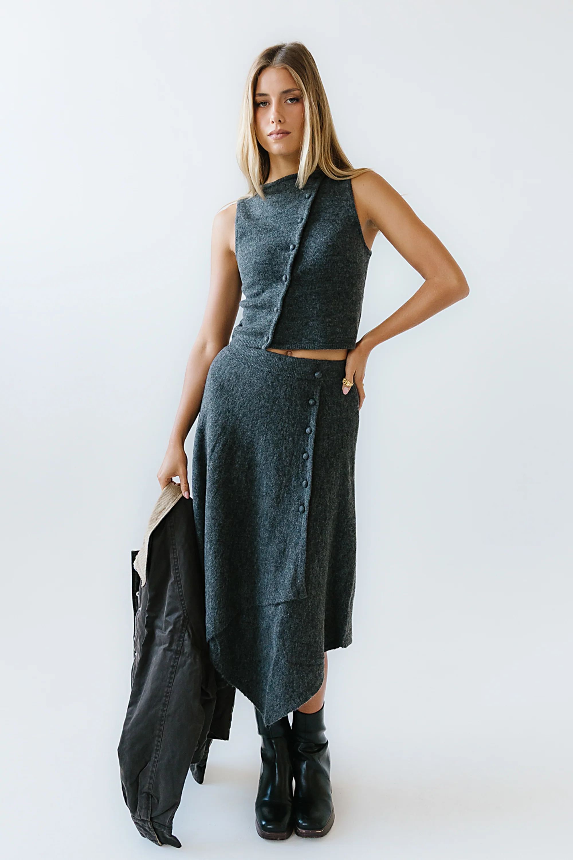 Cassie Asymmetrical Sweater - FINAL SALE - Image 4