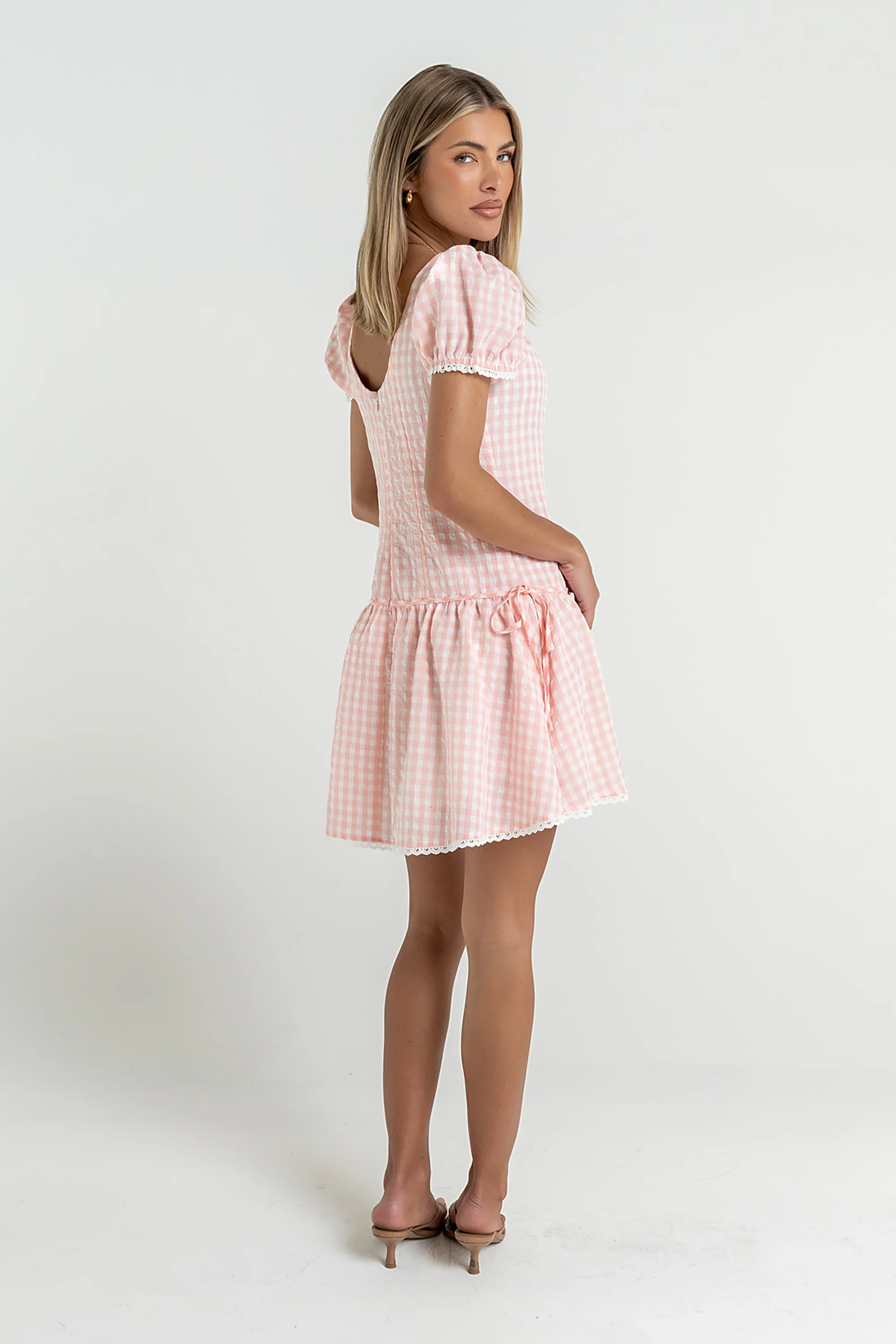 Chance Gingham Mini Dress - Image 5