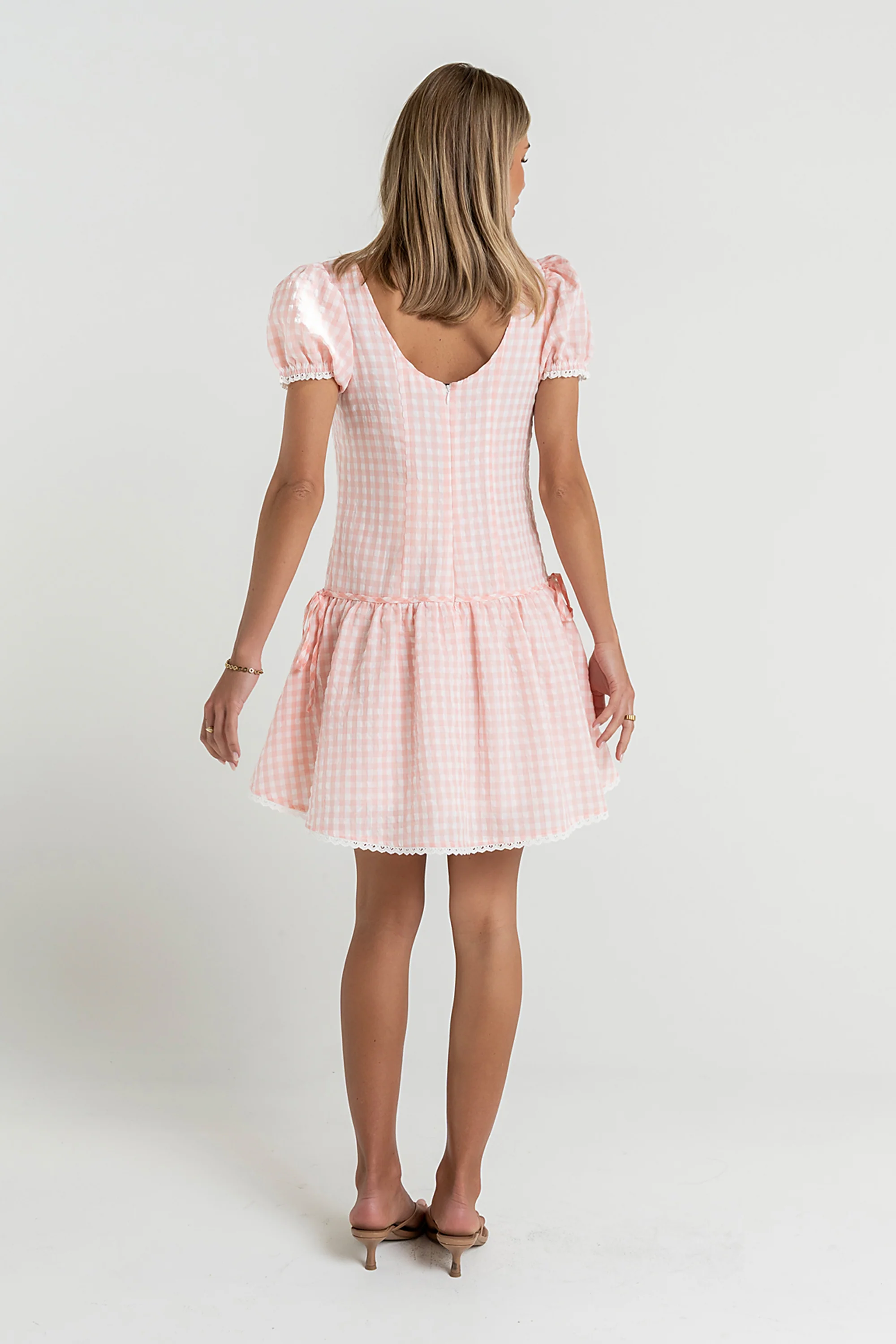 Chance Gingham Mini Dress - Image 6