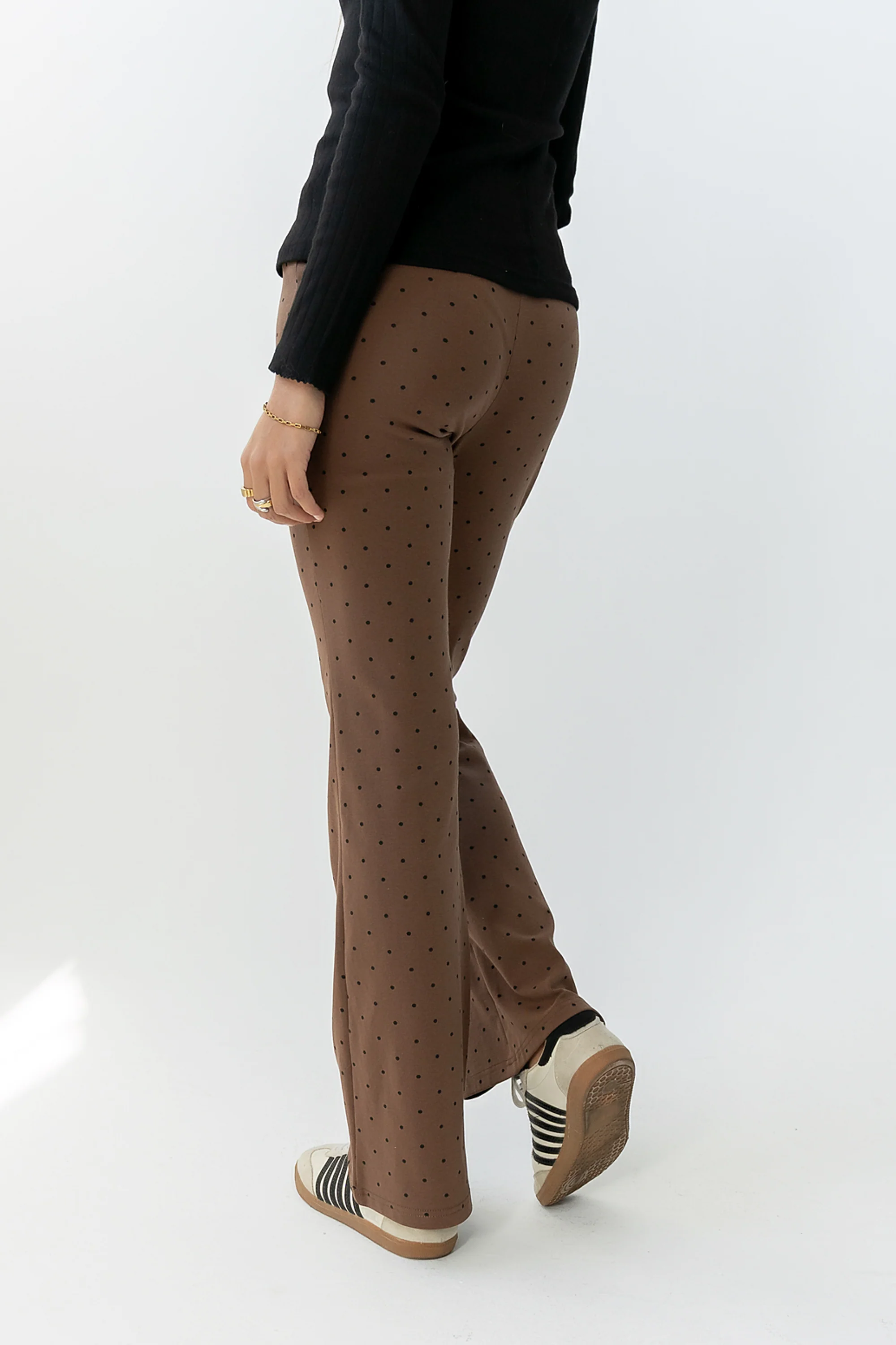 Chloe Polka Dot Pants in Brown - FINAL SALE - Image 5