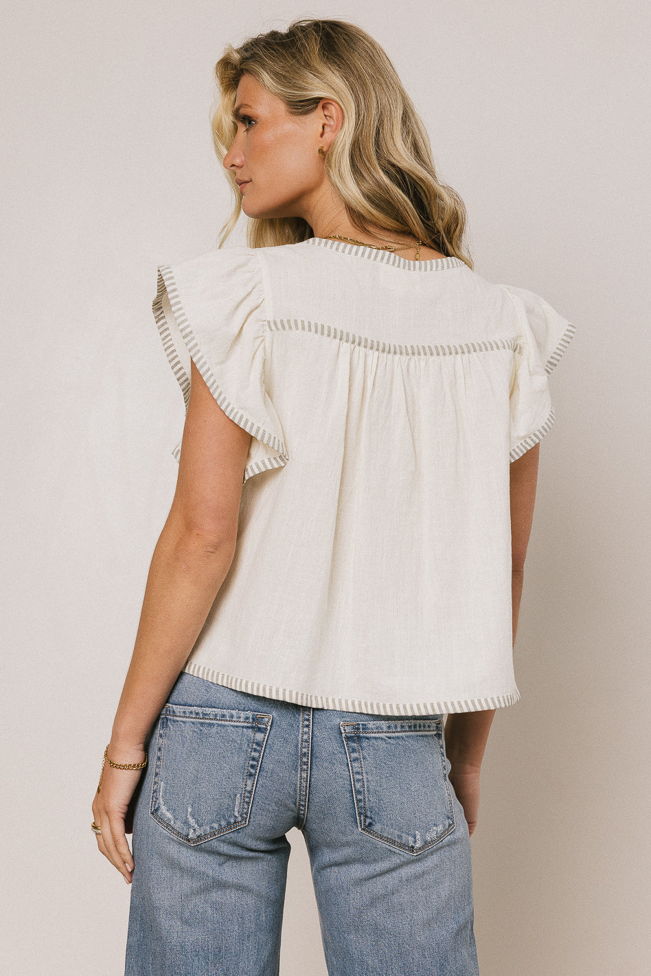 Cillian Flutter Sleeve Blouse - FINAL SALE - Image 4