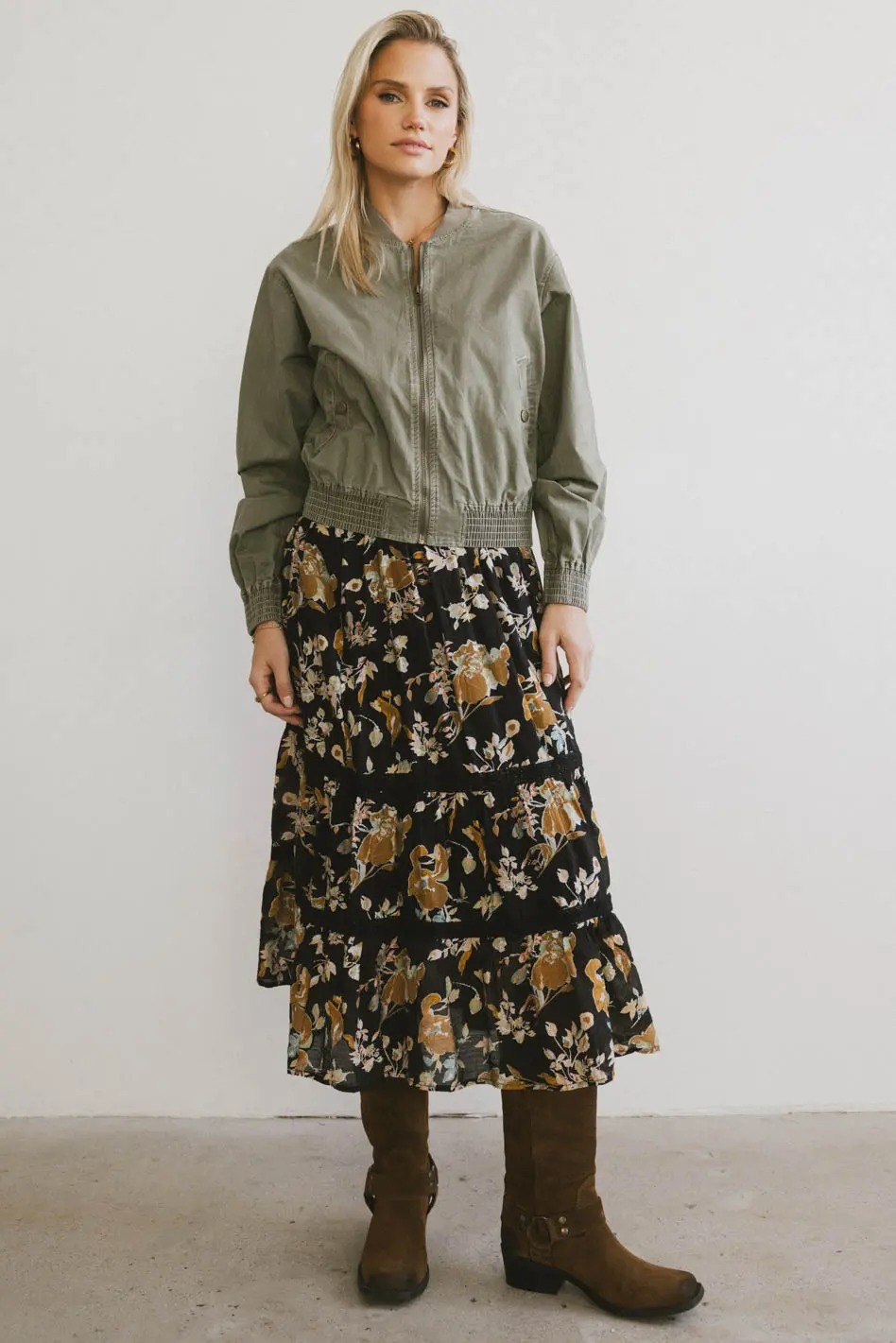 Cindie Tiered Midi Skirt - FINAL SALE - Image 2