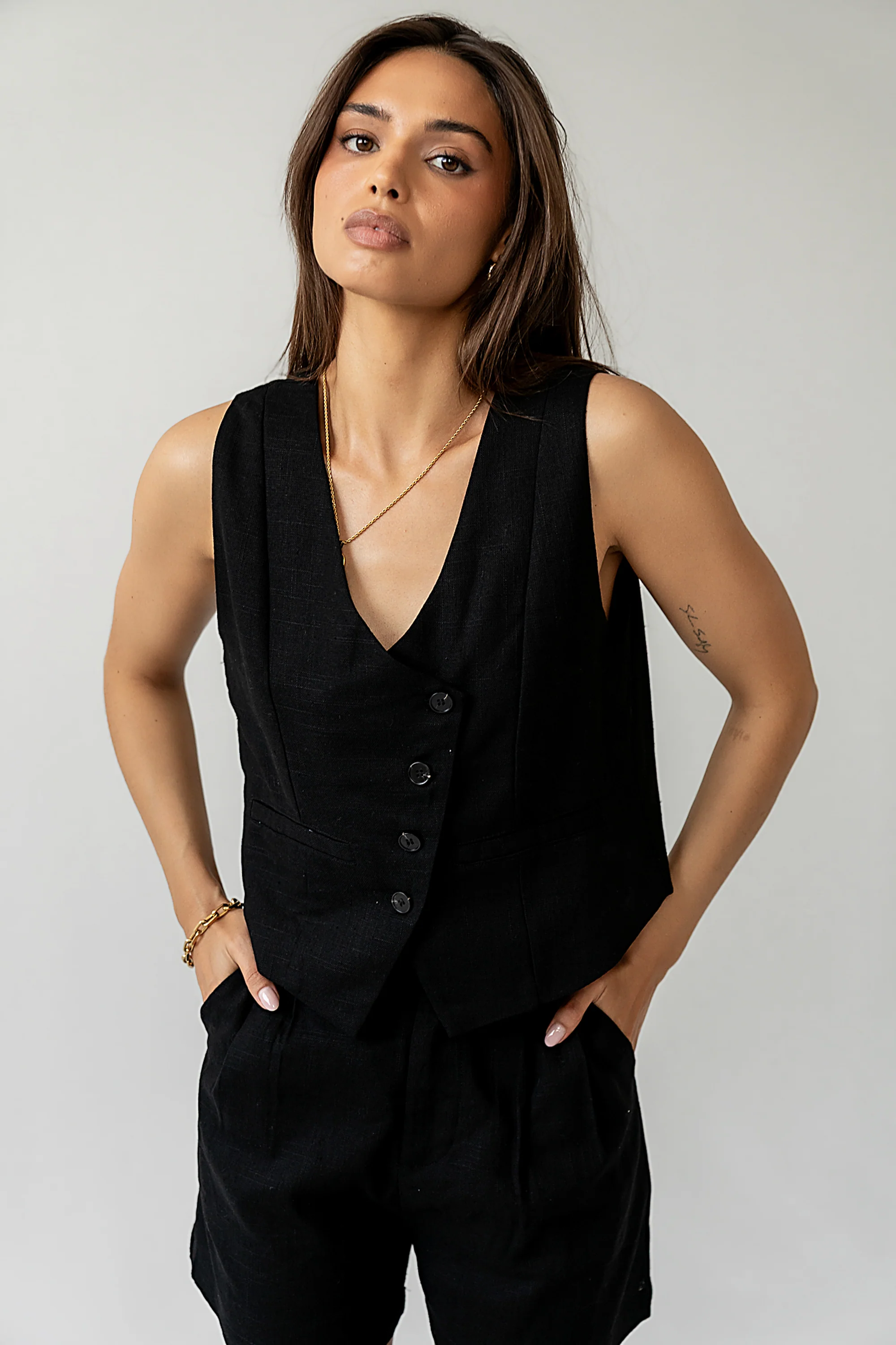 Clara Button Up Vest - FINAL SALE - Image 3