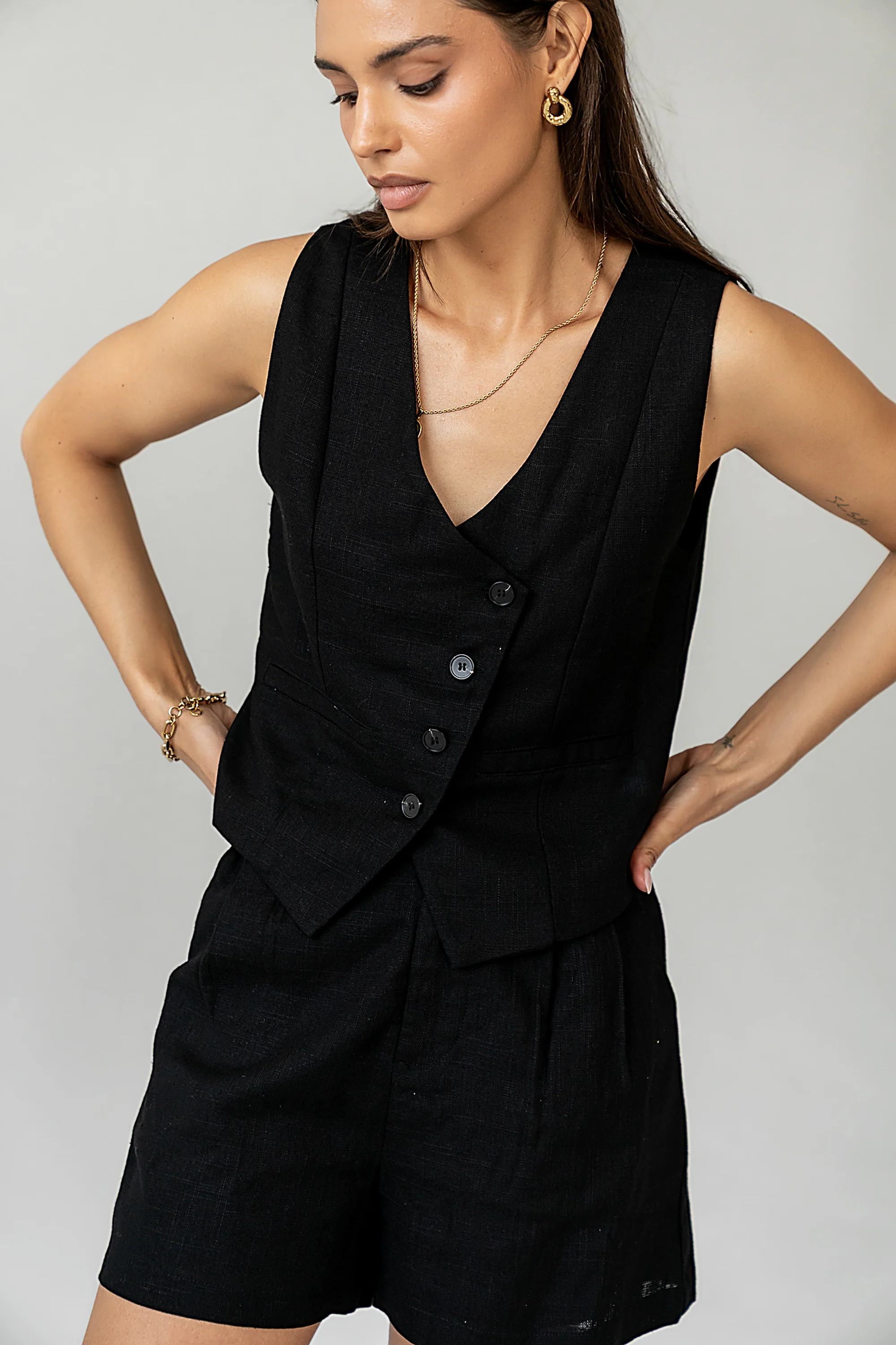 Clara Button Up Vest - FINAL SALE - Image 9