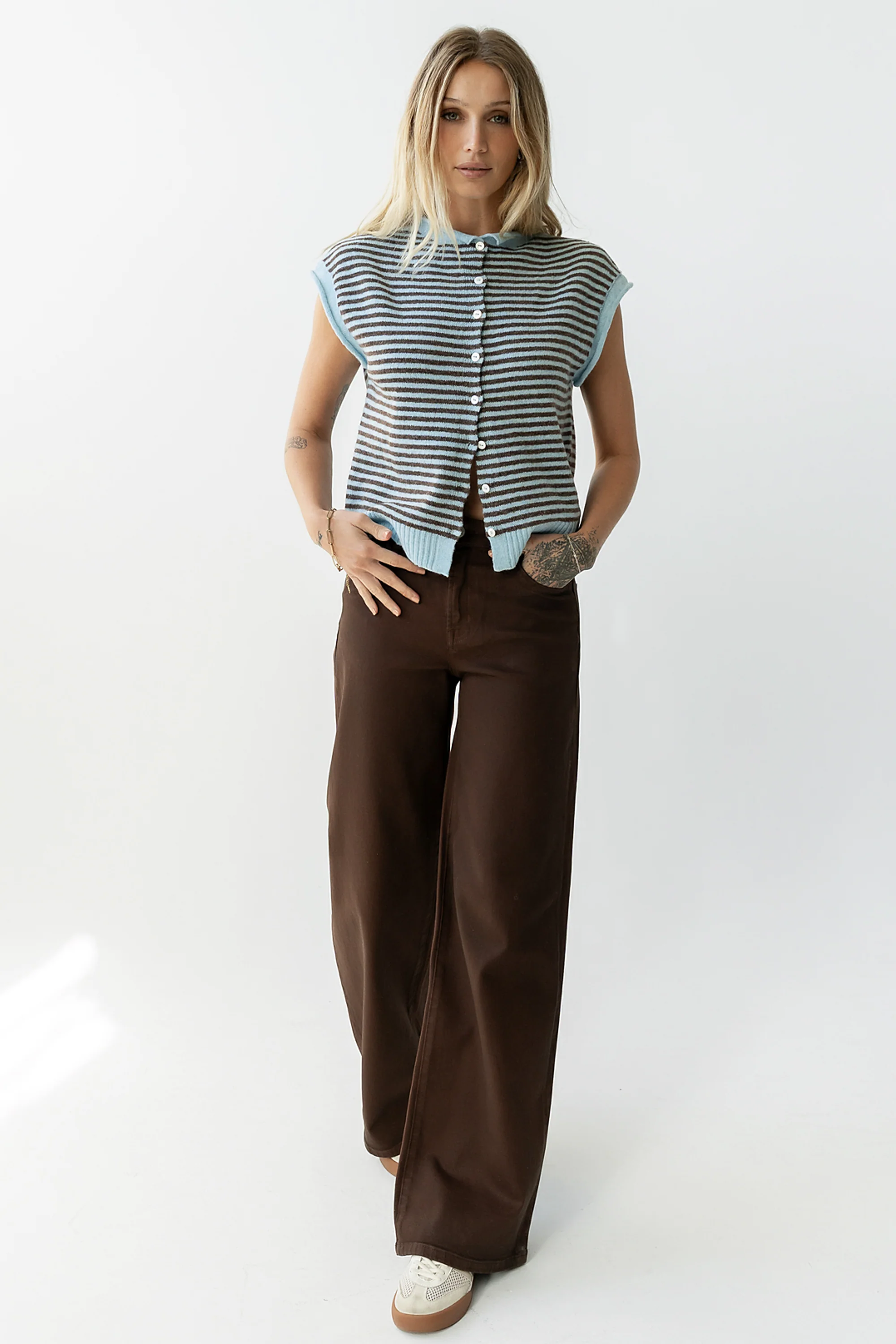 Clark Cardigan in Light Blue - Image 5