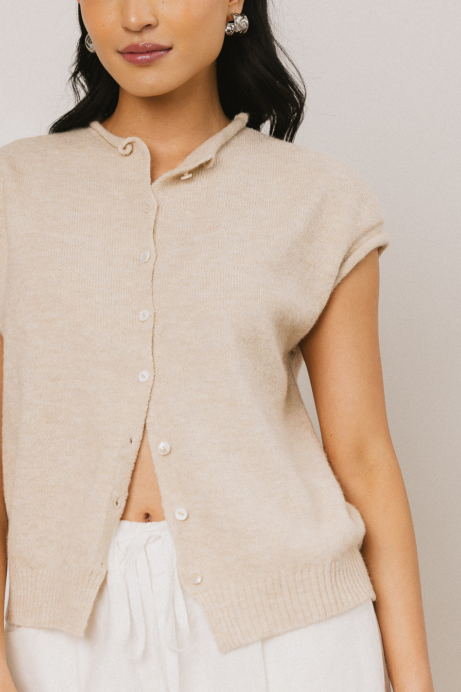 Clark Cardigan in Natural - Image 2