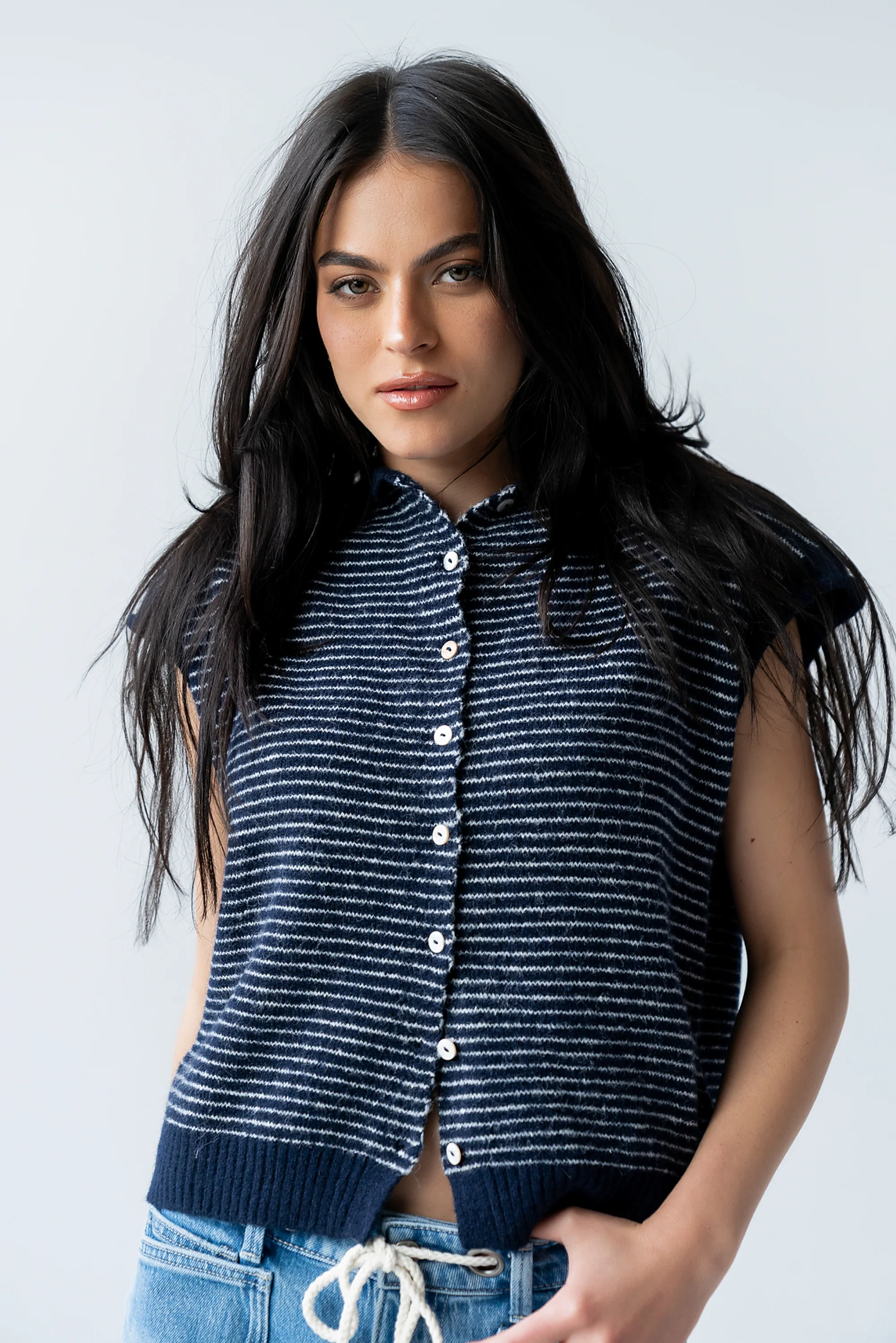 Clark Cardigan in Navy - FINAL SALE - Image 7