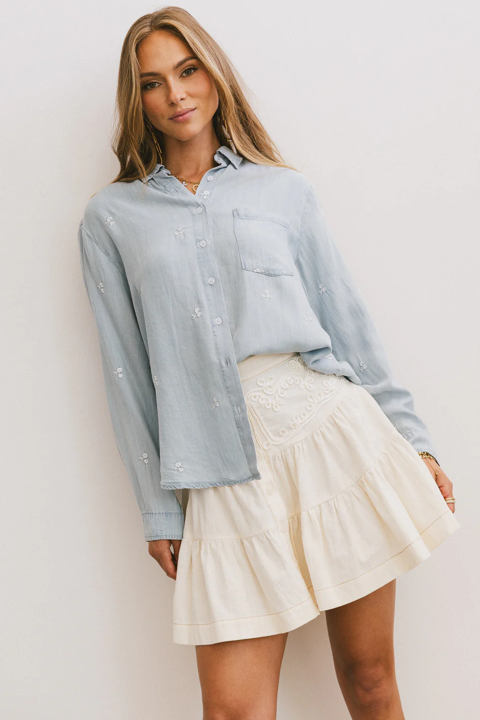 Cody Embroidered Button Up - FINAL SALE - Image 3