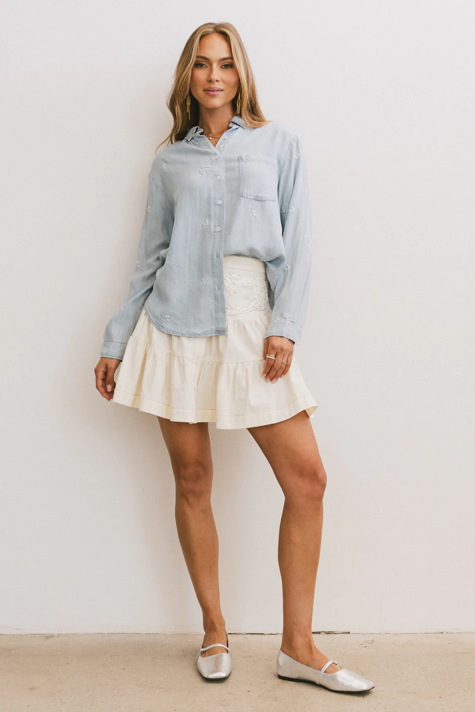 Cody Embroidered Button Up - FINAL SALE - Image 5