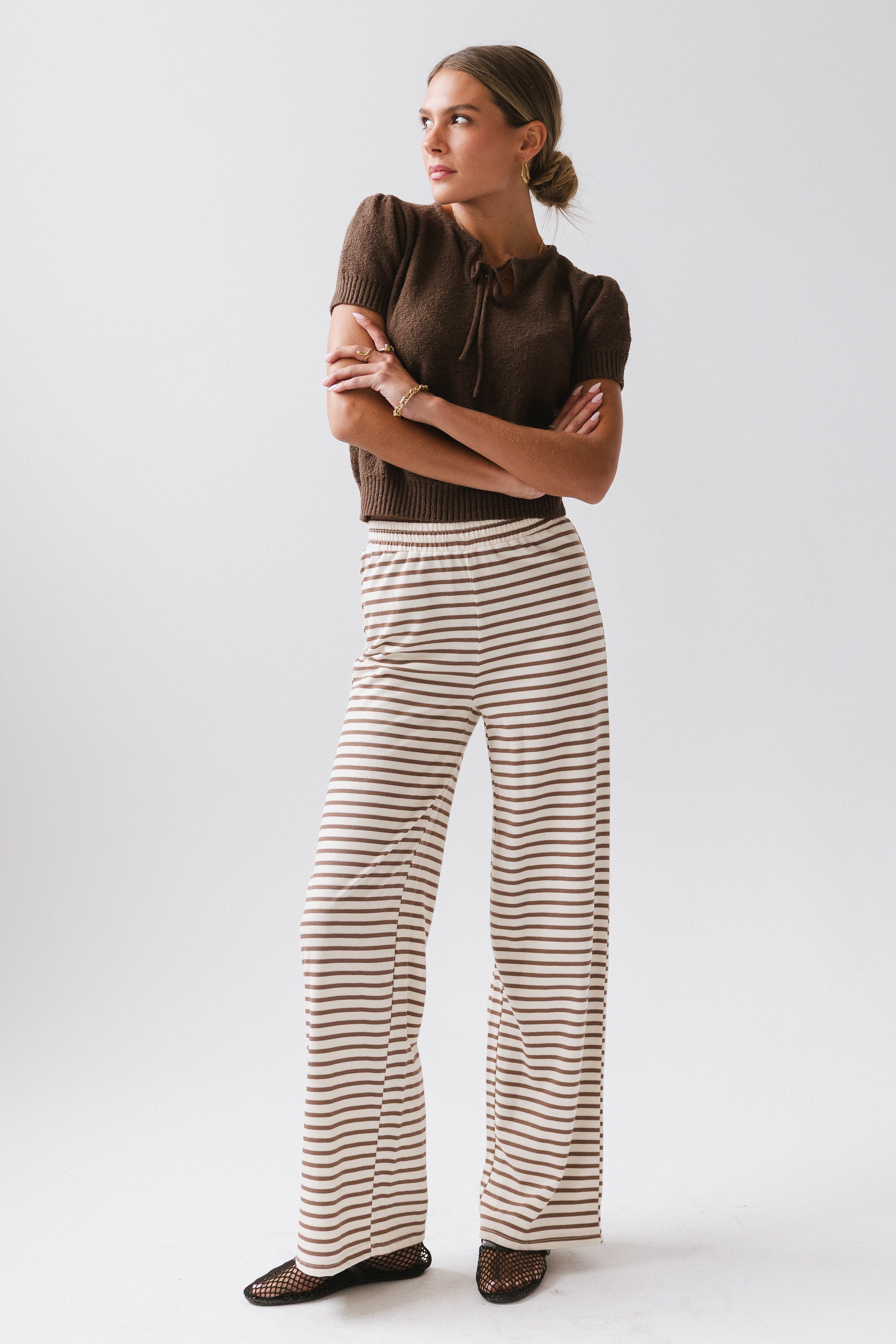 Colby Striped Wide Leg Pants - FINAL SALE - Image 8